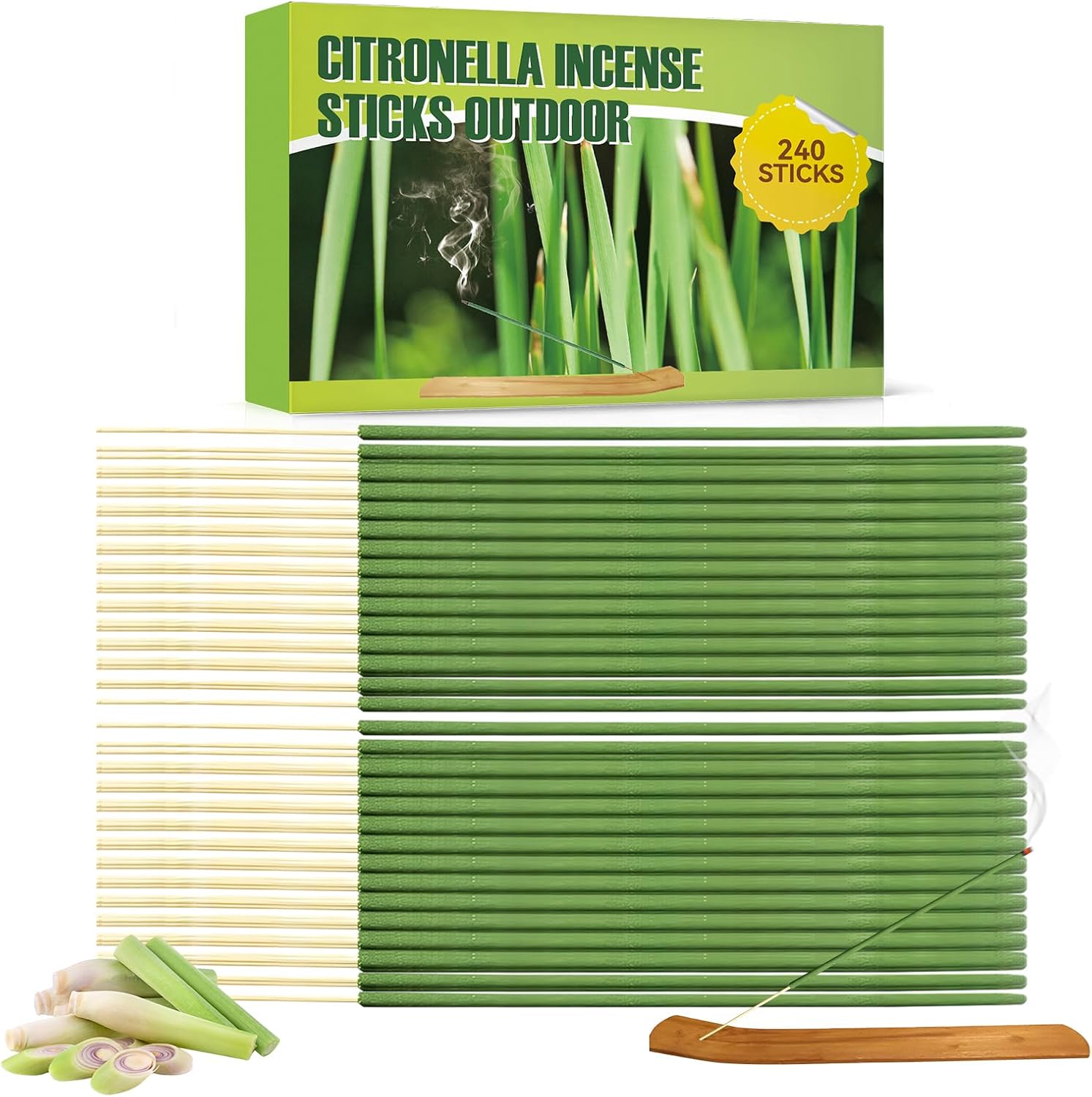 240 Pcs Citronella Incense Sticks Outdoor Protection