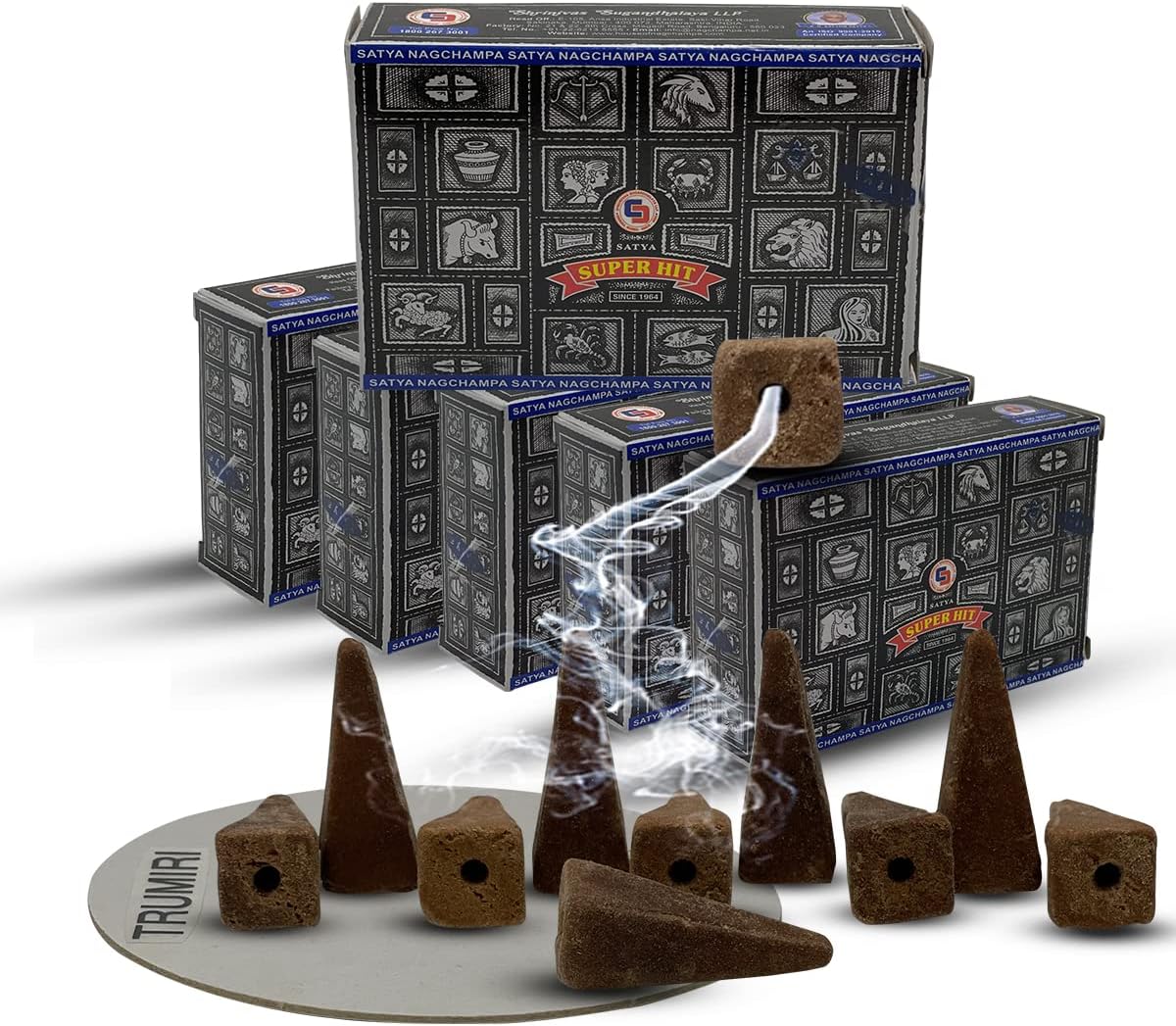 Super Hit Backflow Incense Cones - Pack of 6