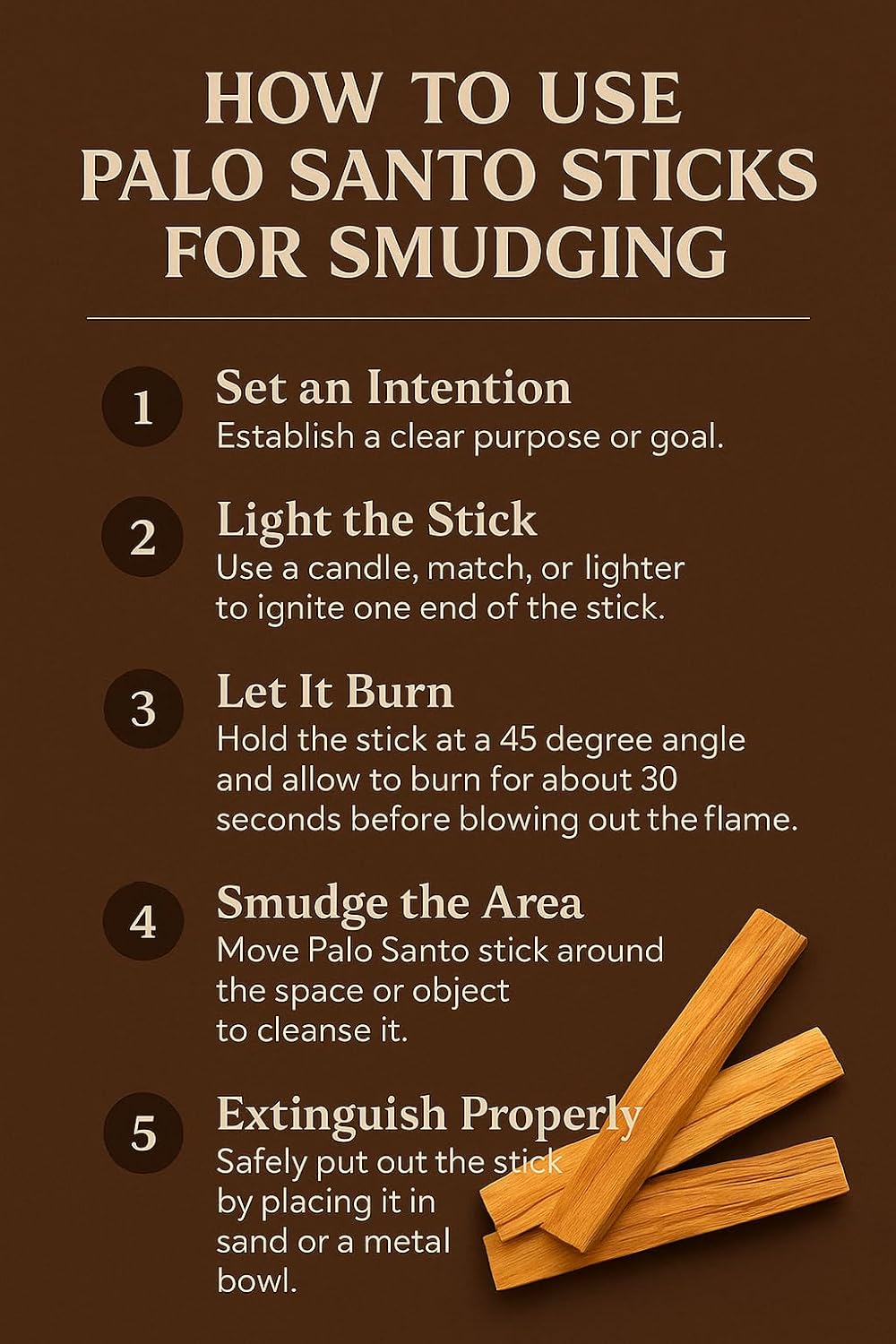 20 Sticks Premium Palo Santo Incense from Peru for Purifying and Meditating