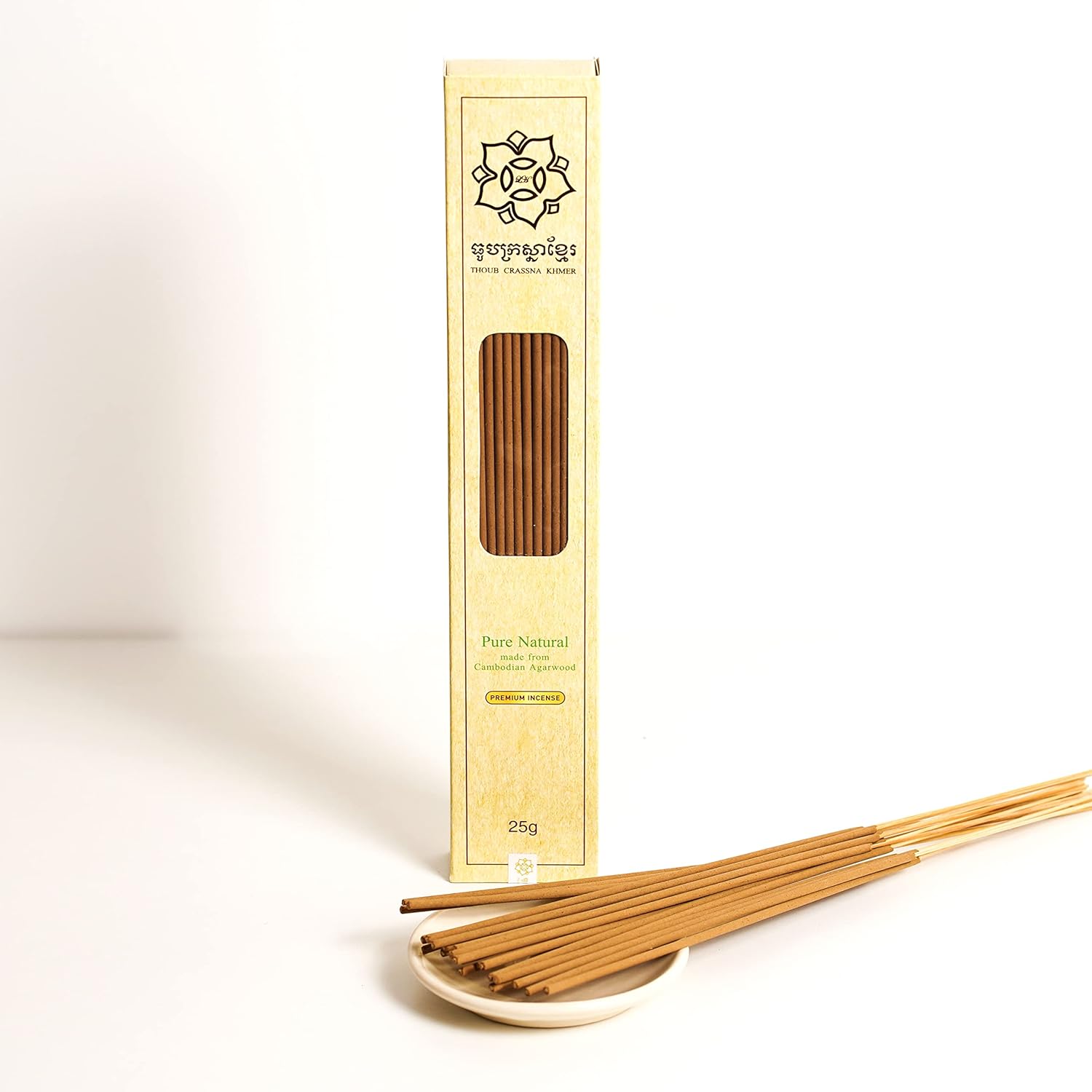 Crassna Premium Agarwood Incense Sticks 25g Chemical Free