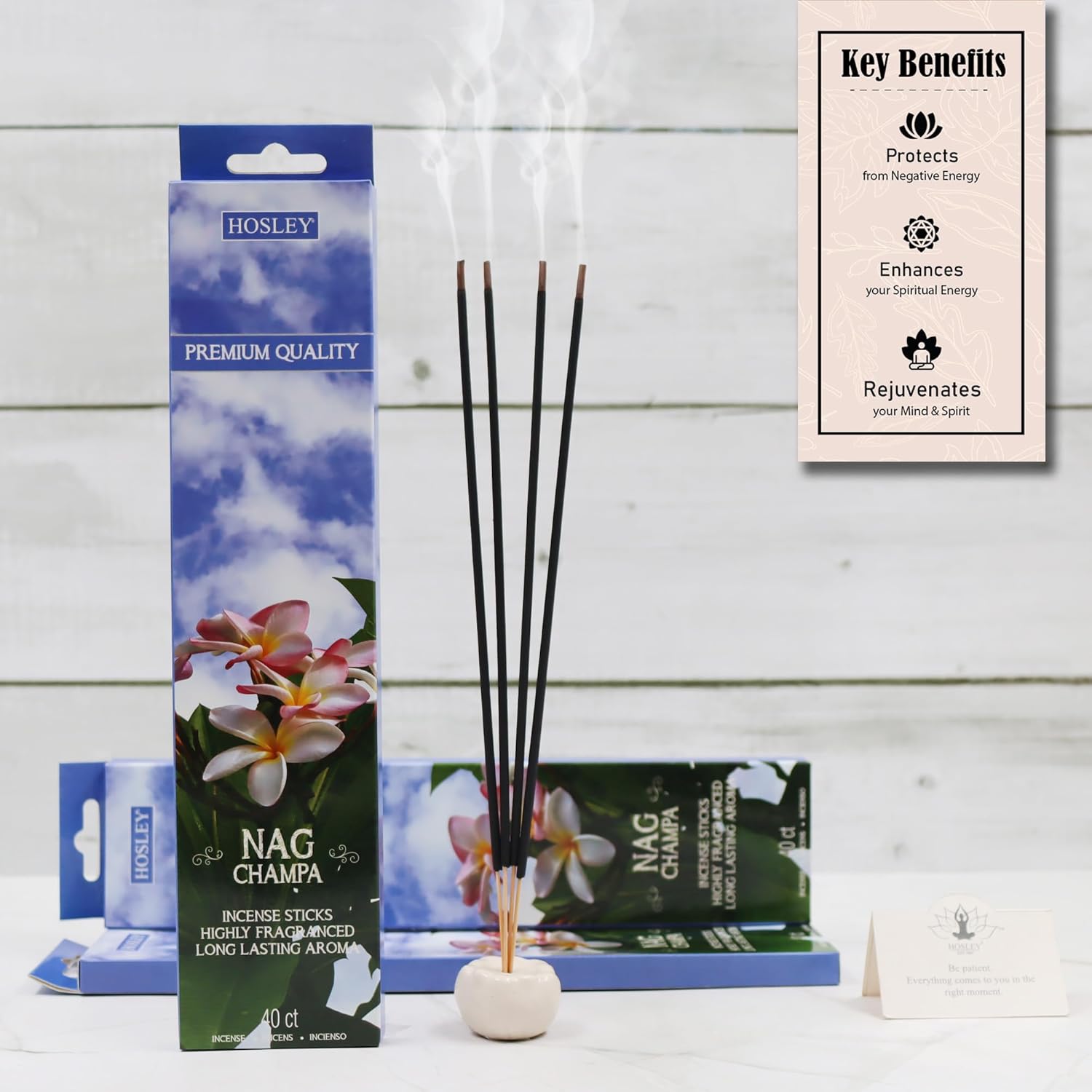 Hosley Nag Champa 240 Incense Sticks Bundle