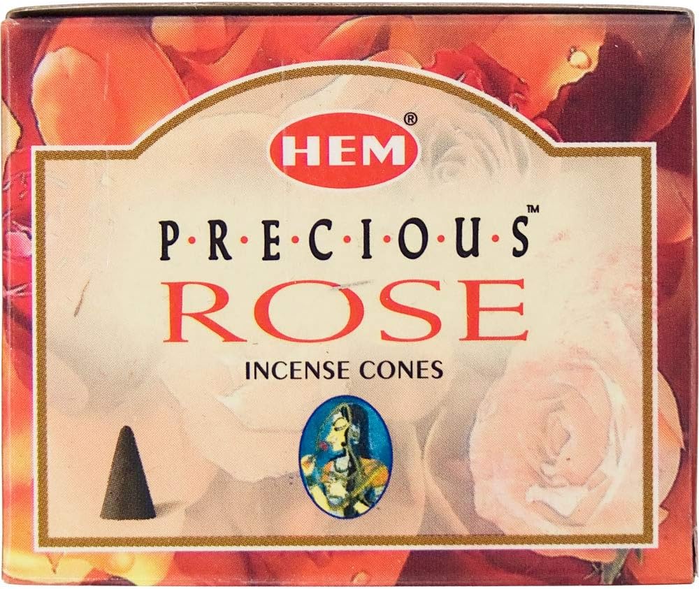 HEM Precious Rose Incense Cones Pack of 12