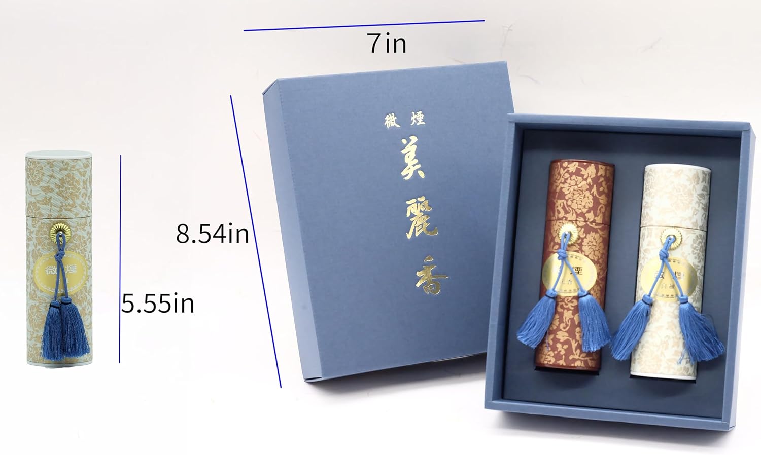 Bireikou Incense Sticks Set 120 Sticks Sandalwood Agarwood Scent