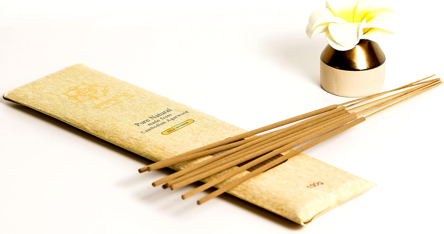 Crassna Khmer Agarwood Incense Stick - 100g Gold