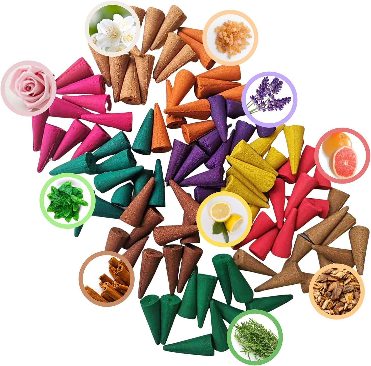 Inscents Waterfall Essential Relaxing Incense Cones - 100 Pack