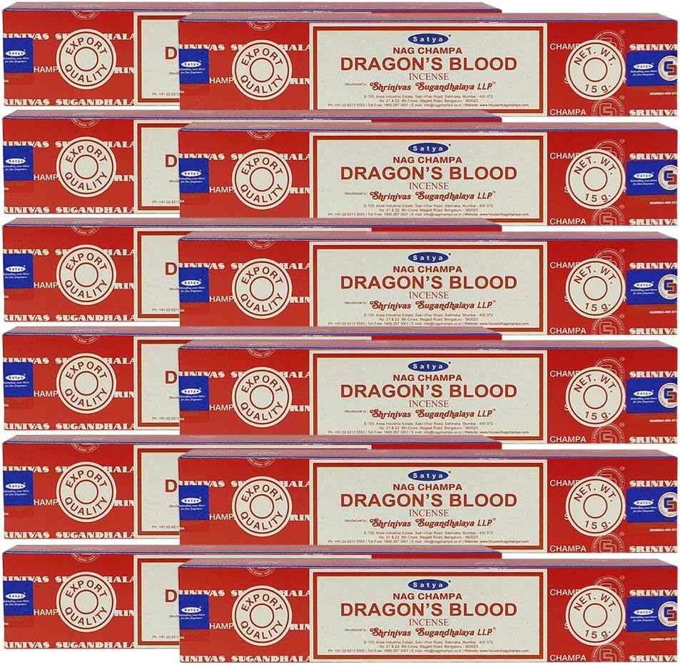 Dragons Blood Incense Sticks and Holder Bundle