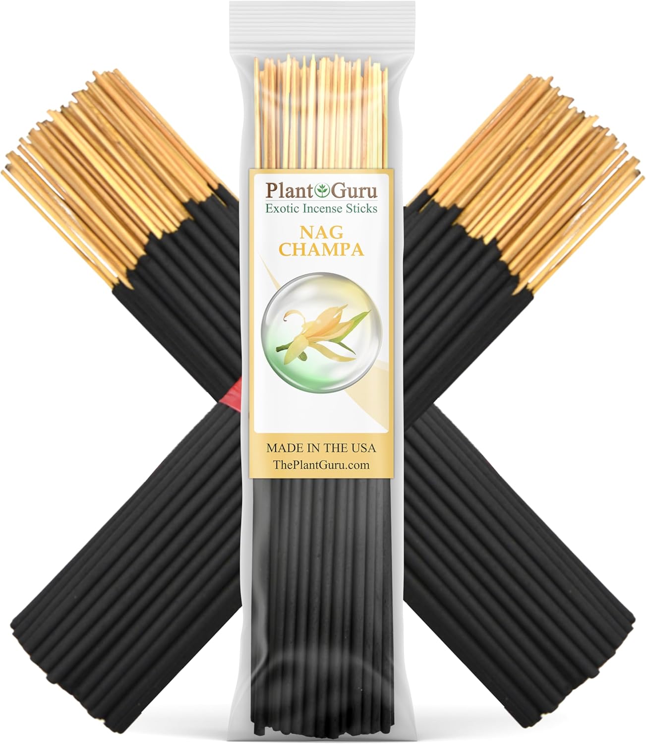 Plant Guru Nag Champa Incense Sticks 7 Inch Bundle