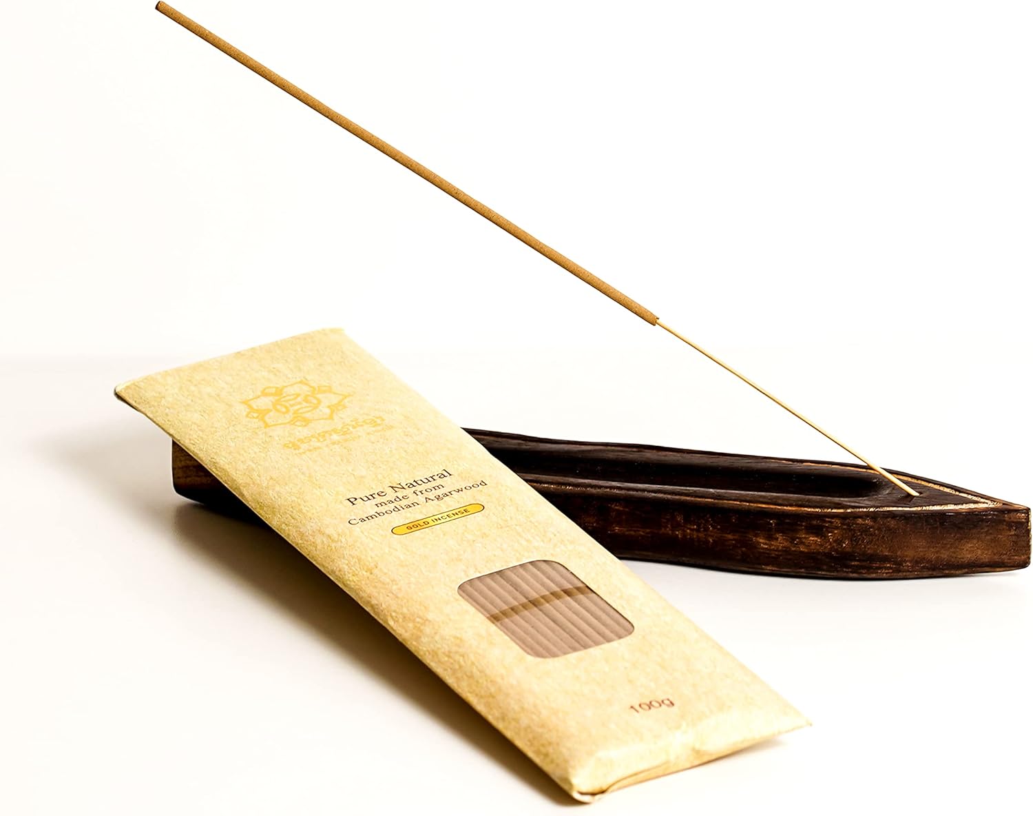 Crassna Khmer Agarwood Incense Stick - 100g Gold