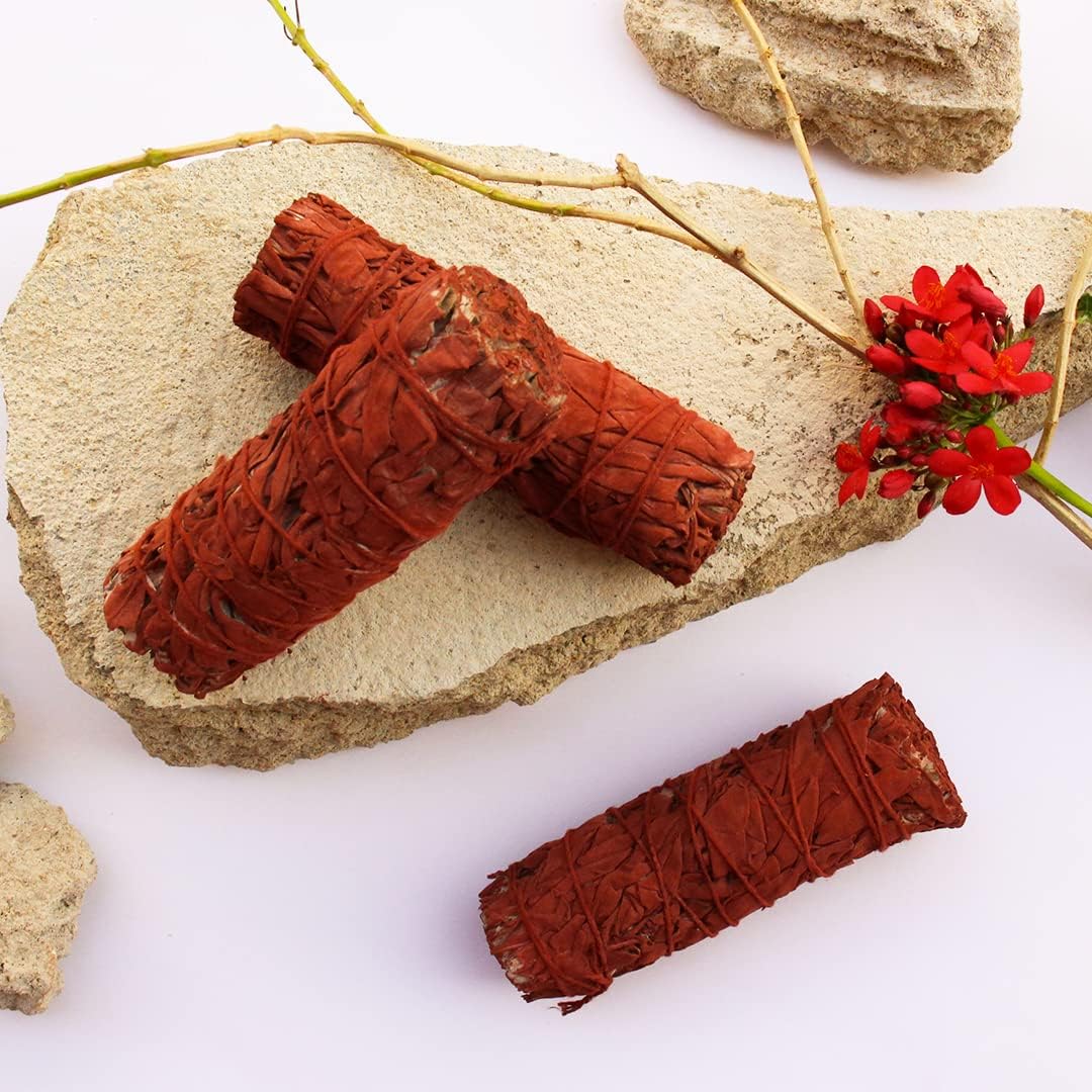 ESPOIR AMOUR Dragons Blood Sage Smudge Sticks - 3 for Protection Healing and Ritual