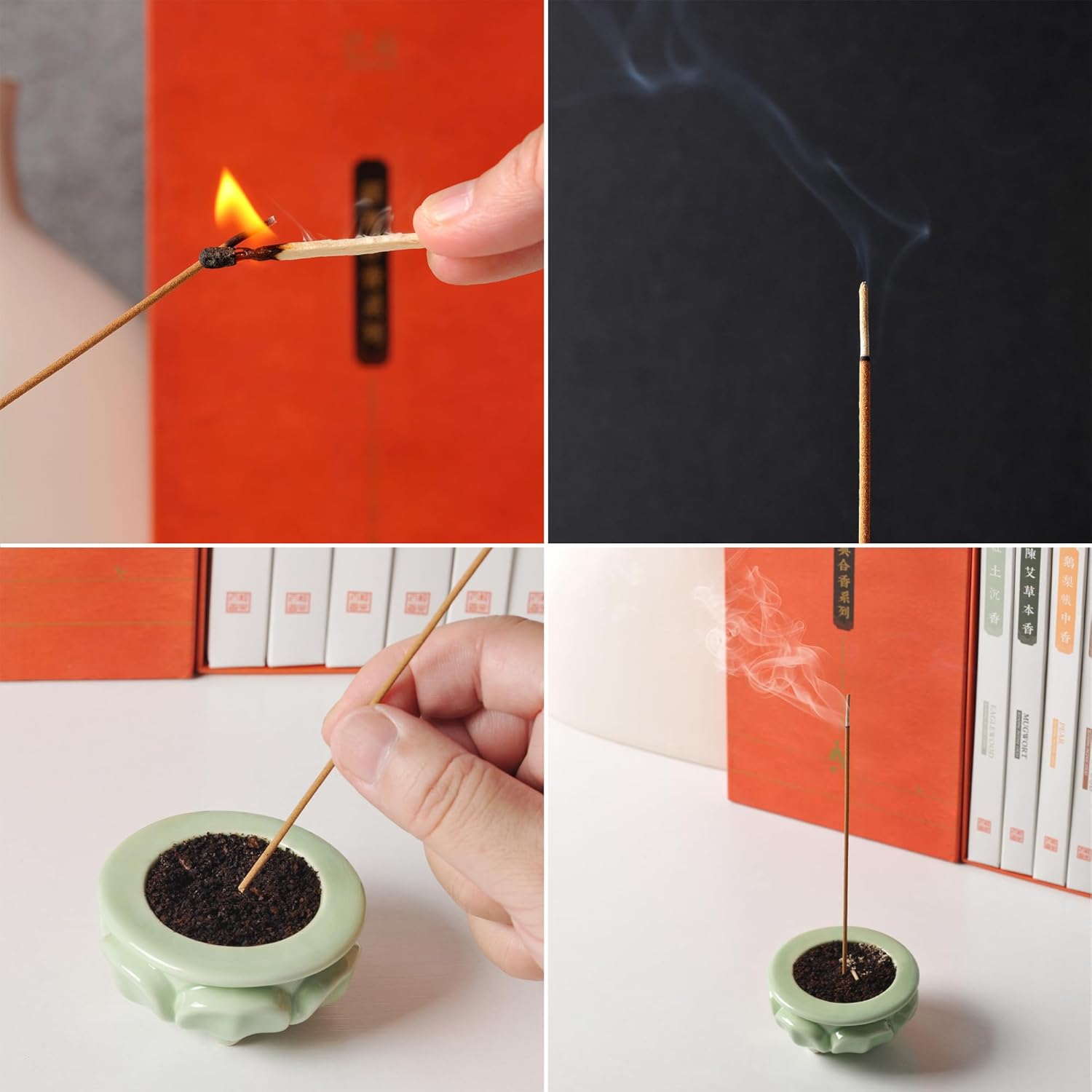 AEIUER Asian Joss Incense Sticks Set of 245