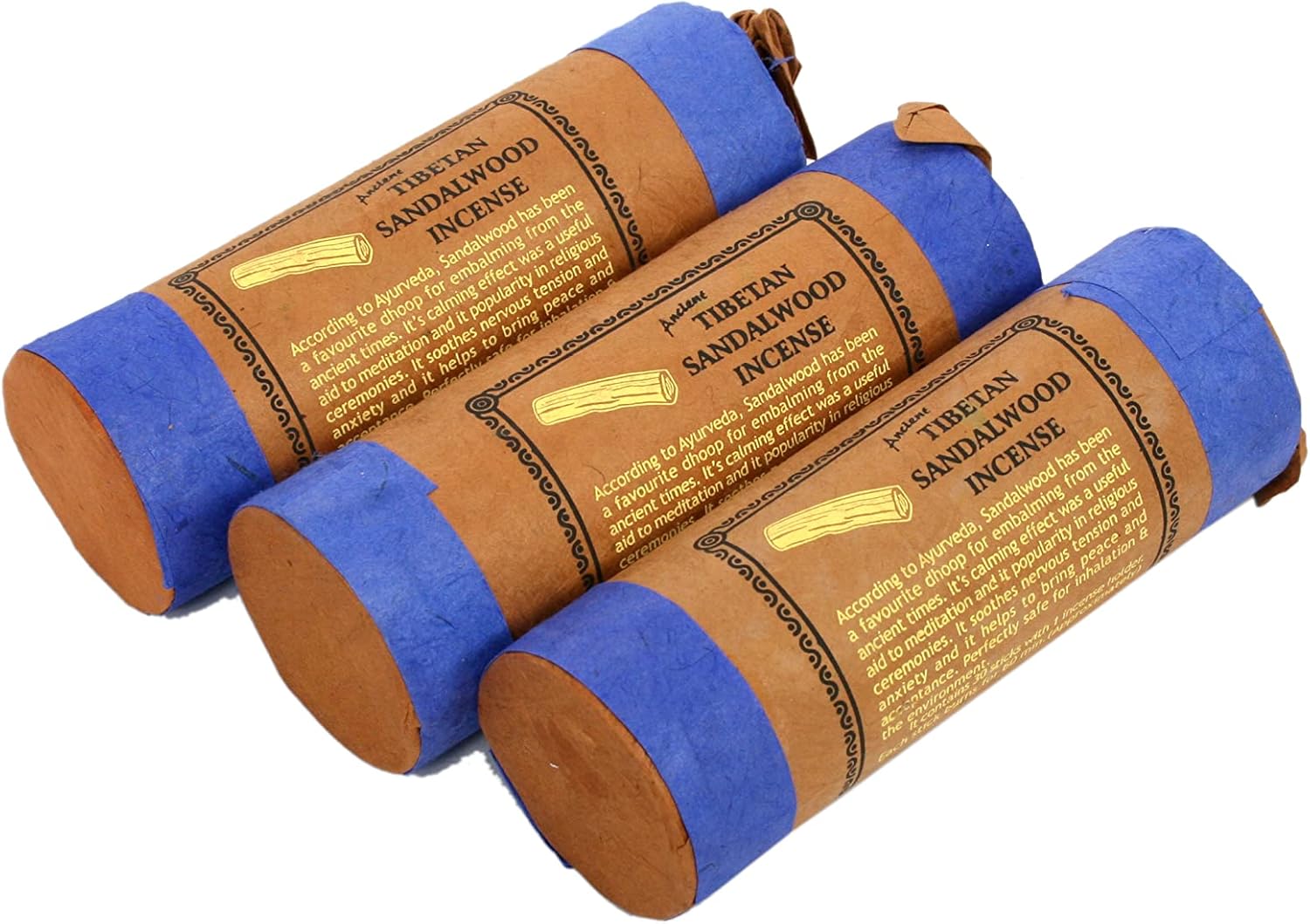 Ancient Tibetan Sandalwood Incense Bundle of Three