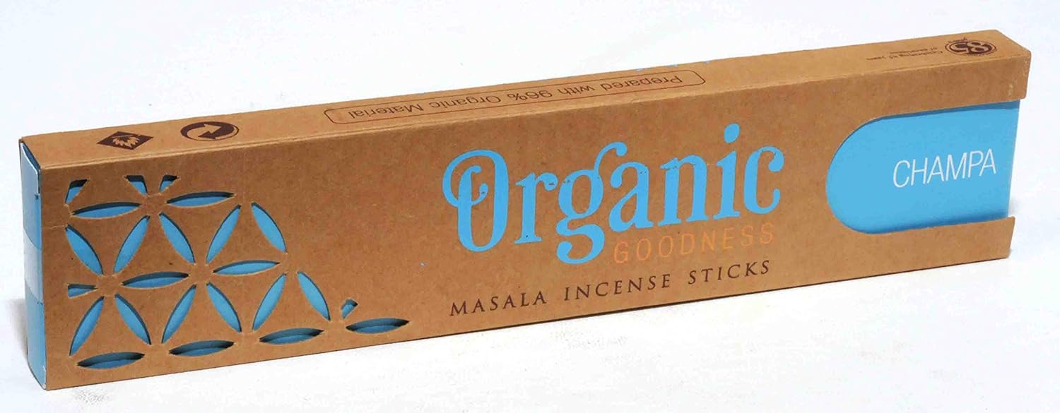 Organic Goodness Incense Sticks 3 Pack Sandalwood Champa Patchouli