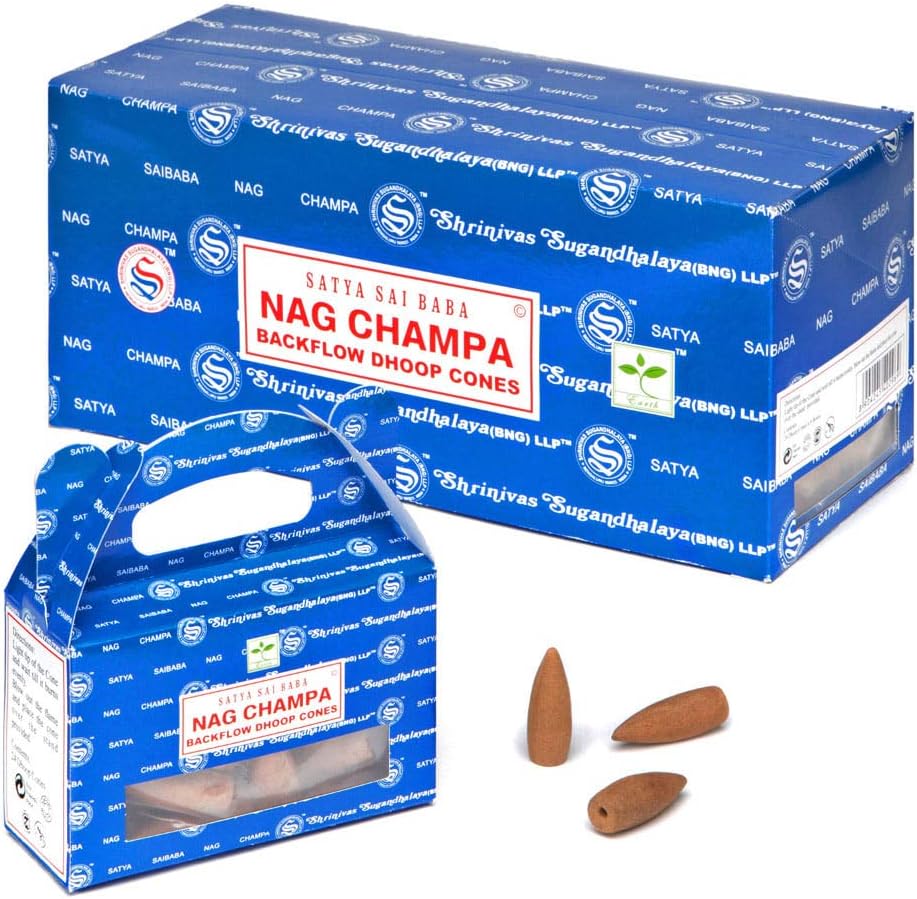 Satya B6 Nag Champa Backflow Dhoop Cones