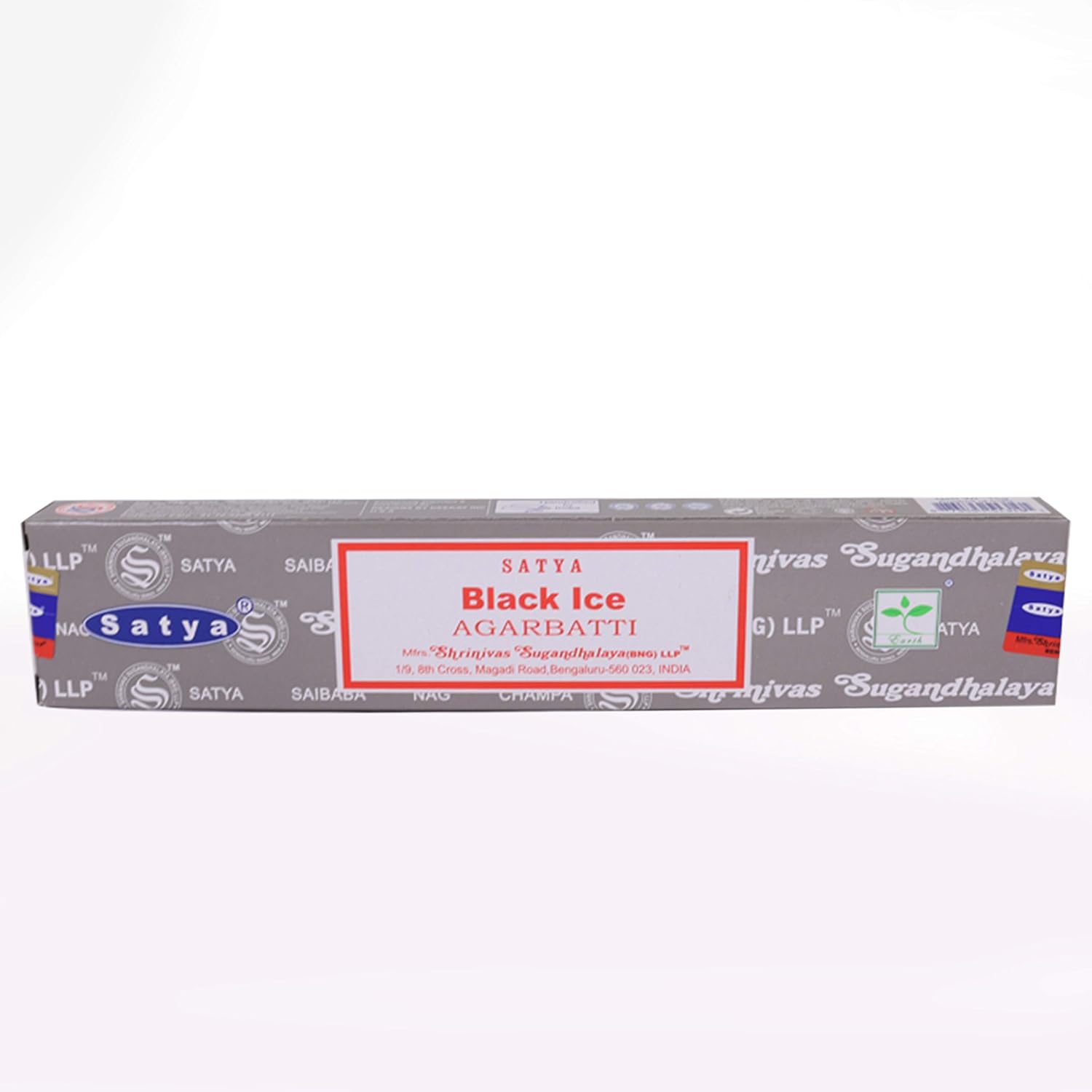 Satya Nag Champa Incense Sticks 12 Count Black Ice