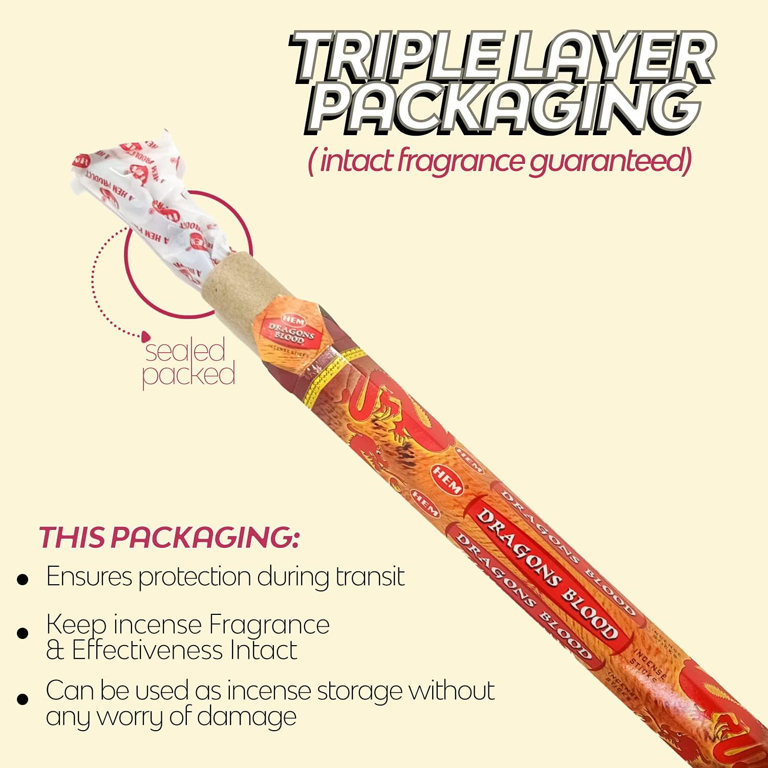 HEM Premium Incense Set with Holders - 120 Sticks 6 Scents