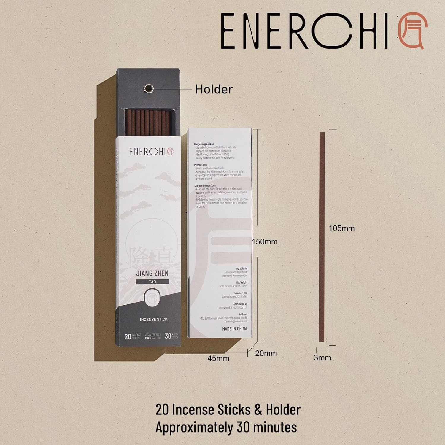 Enerchi Spiritual Incense Sticks for Protection and Good Luck