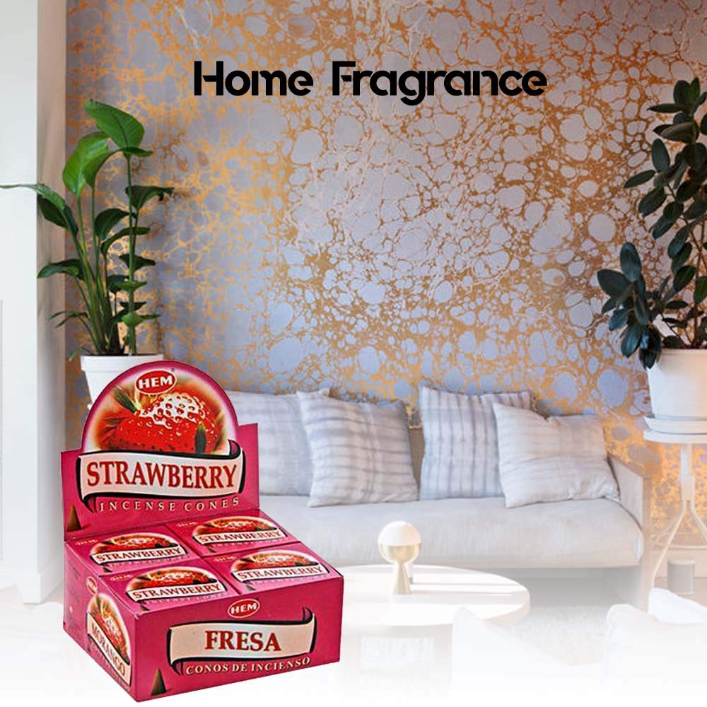 Strawberry Incense Case 12 Boxes 10 Cones Each