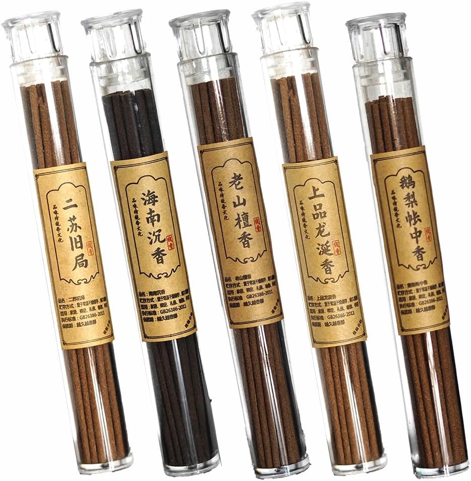 Chinese Incense Sticks Gift Set - 120 Sticks of Natural Scent