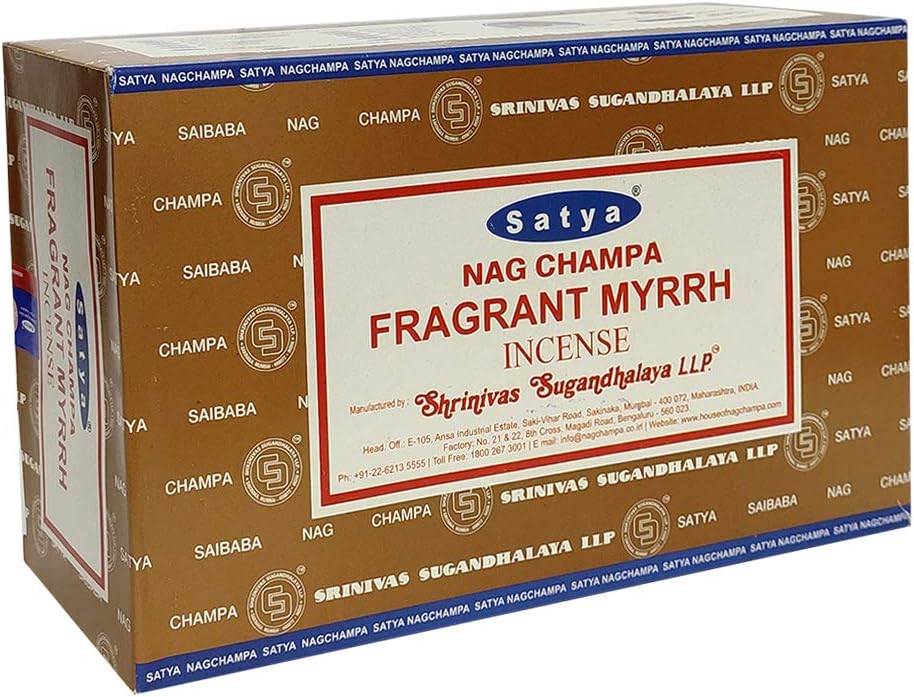 TRUMIRI Fragrant Myrhh Incense Sticks and Holder Bundle