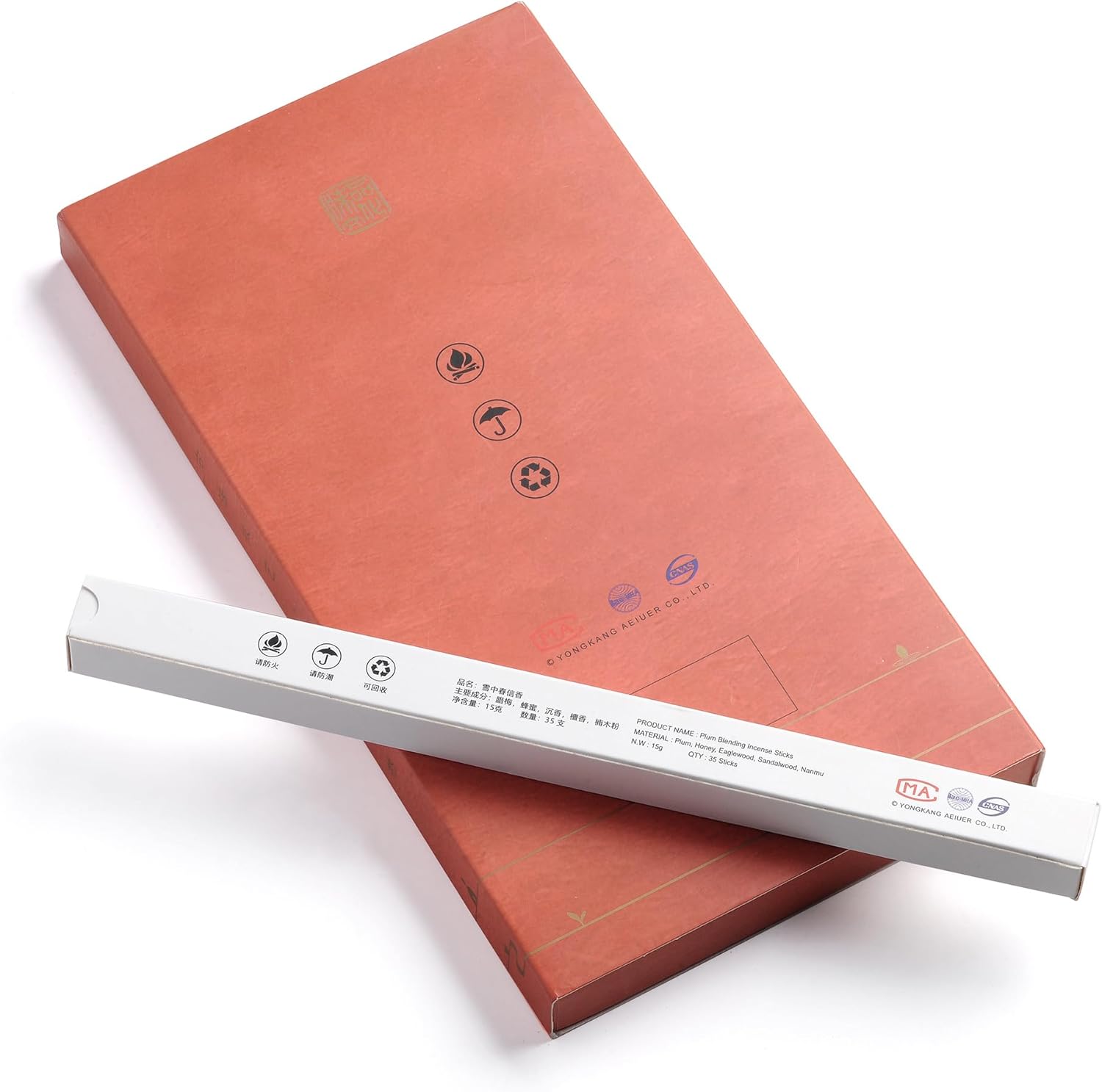 AEIUER Asian Joss Incense Sticks Set of 245