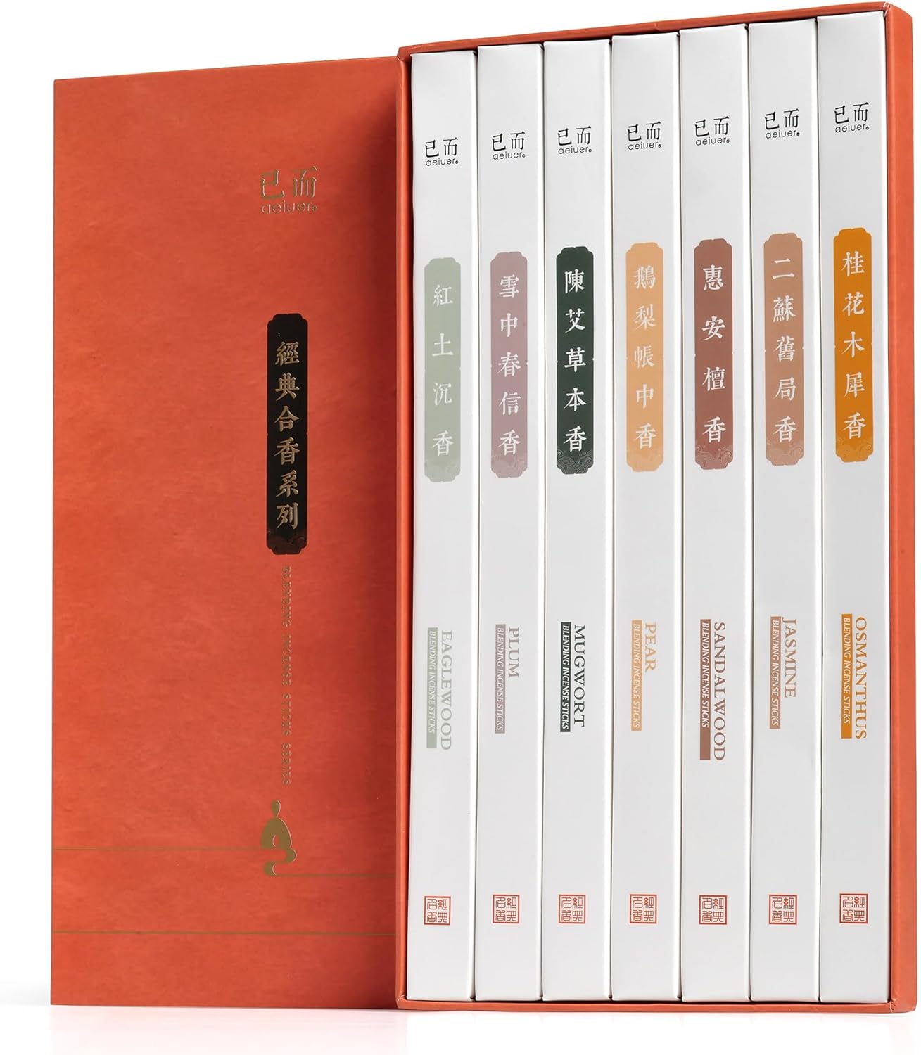 AEIUER Asian Joss Incense Sticks Set of 245
