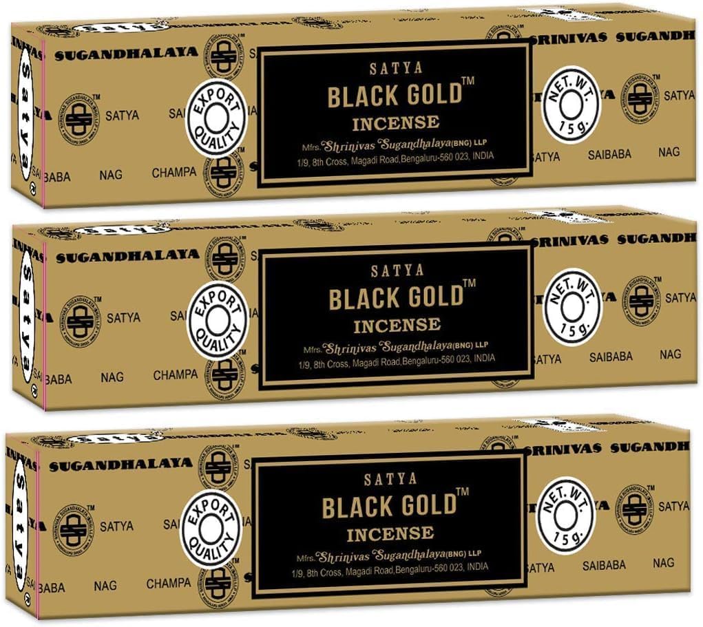 3 Packs Original Satya Nag Champa Incense Sticks