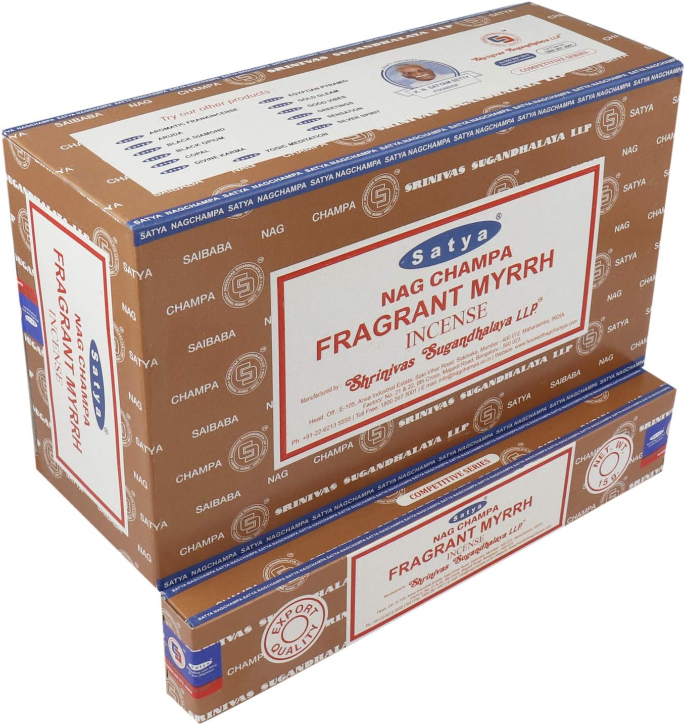 SATYA Nag Champa Fragrant Myrrh Agarbatti