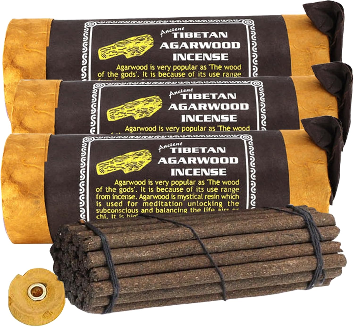 Tibetan Agarwood Incense Pack of 3 for Meditation and Yoga