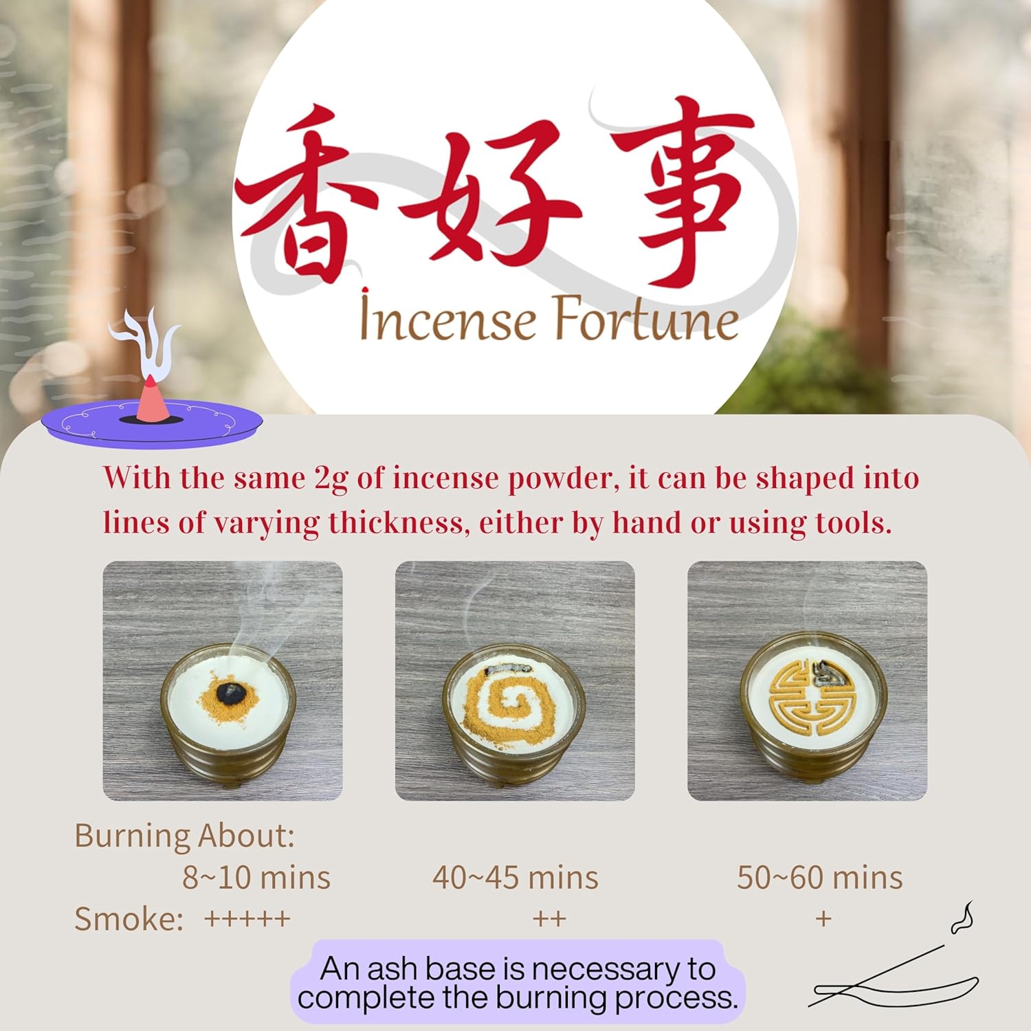 INDO LaoShan Sandalwood Incense Powder 300g