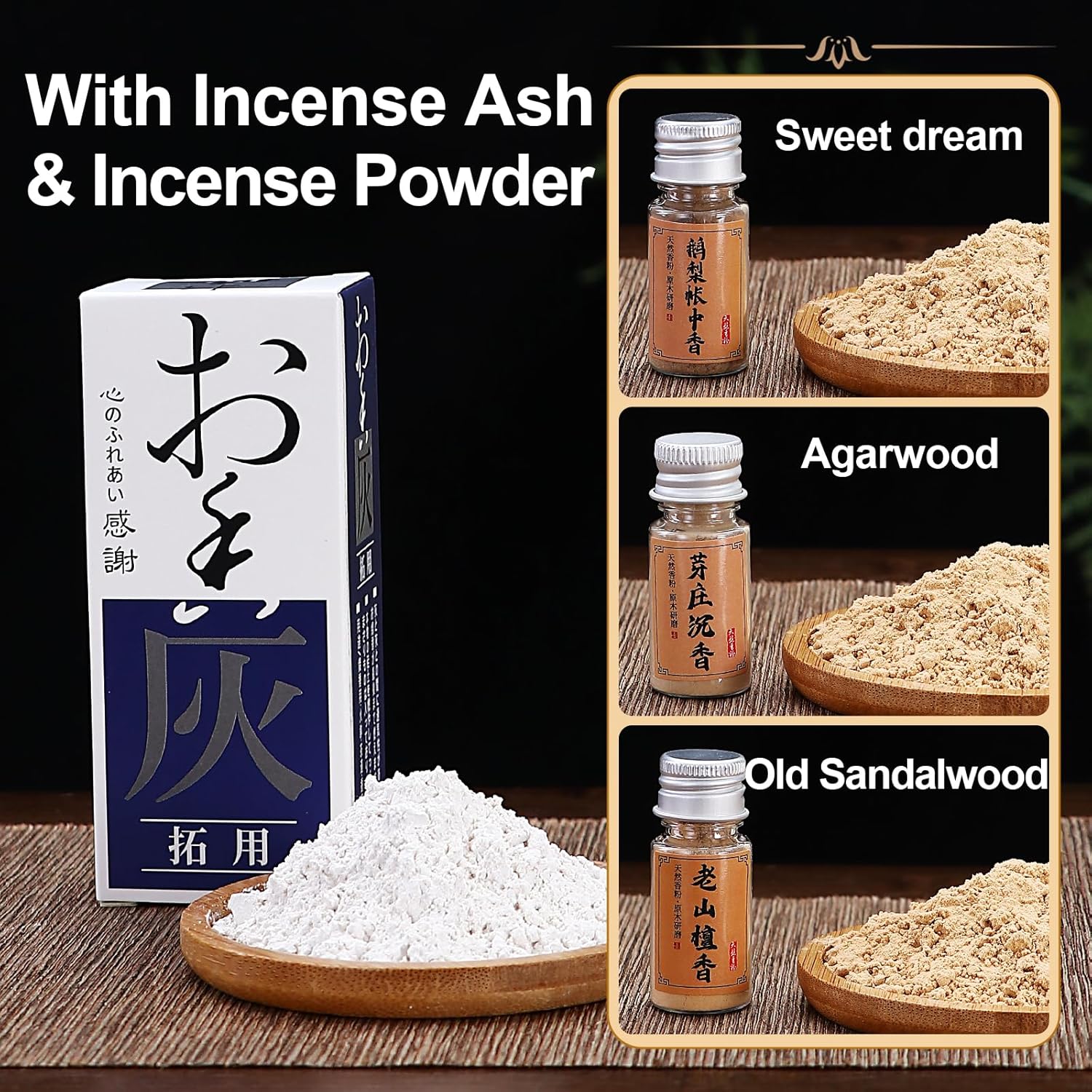 Relchane Brass Powder Incense Burner Kit 10 Pcs