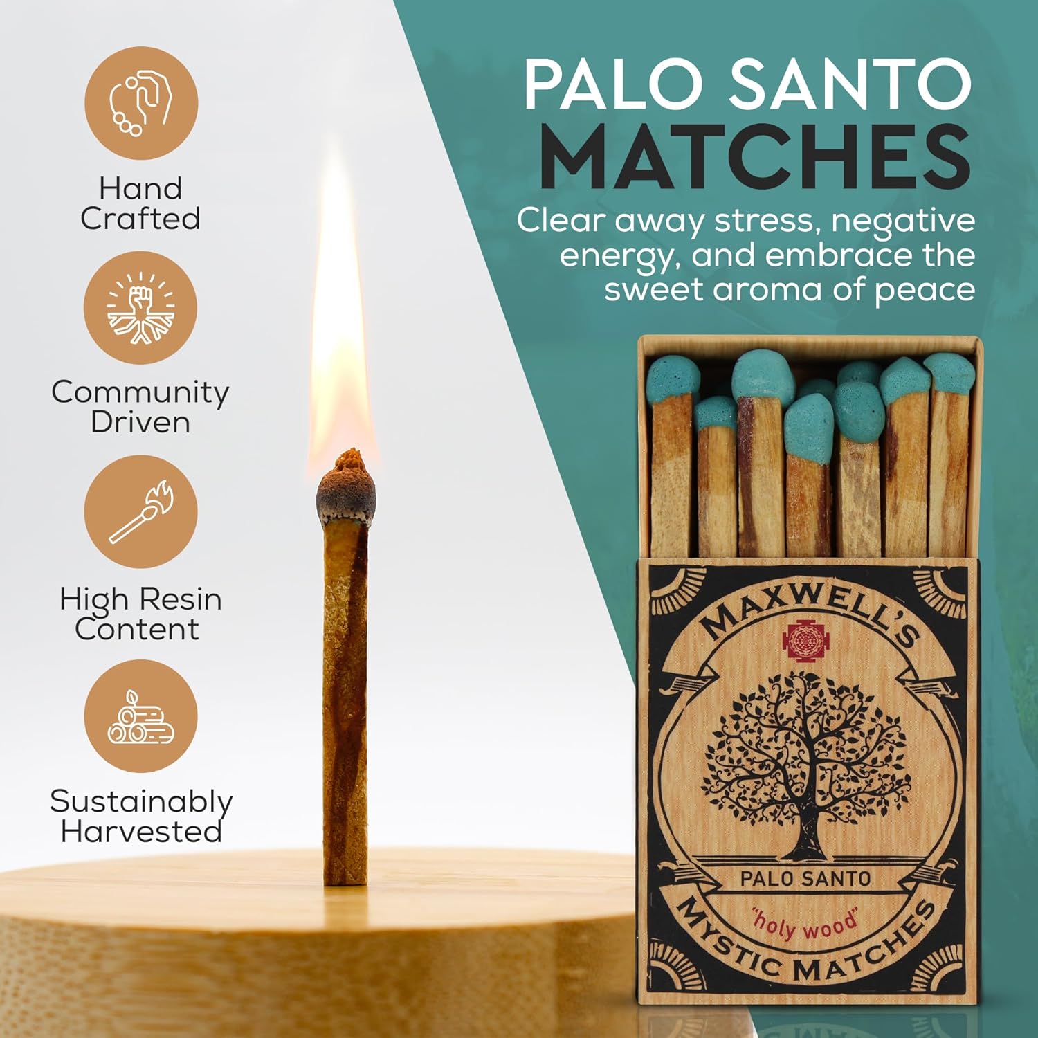 45 Palo Santo Stick Matches for Meditation and Relaxation