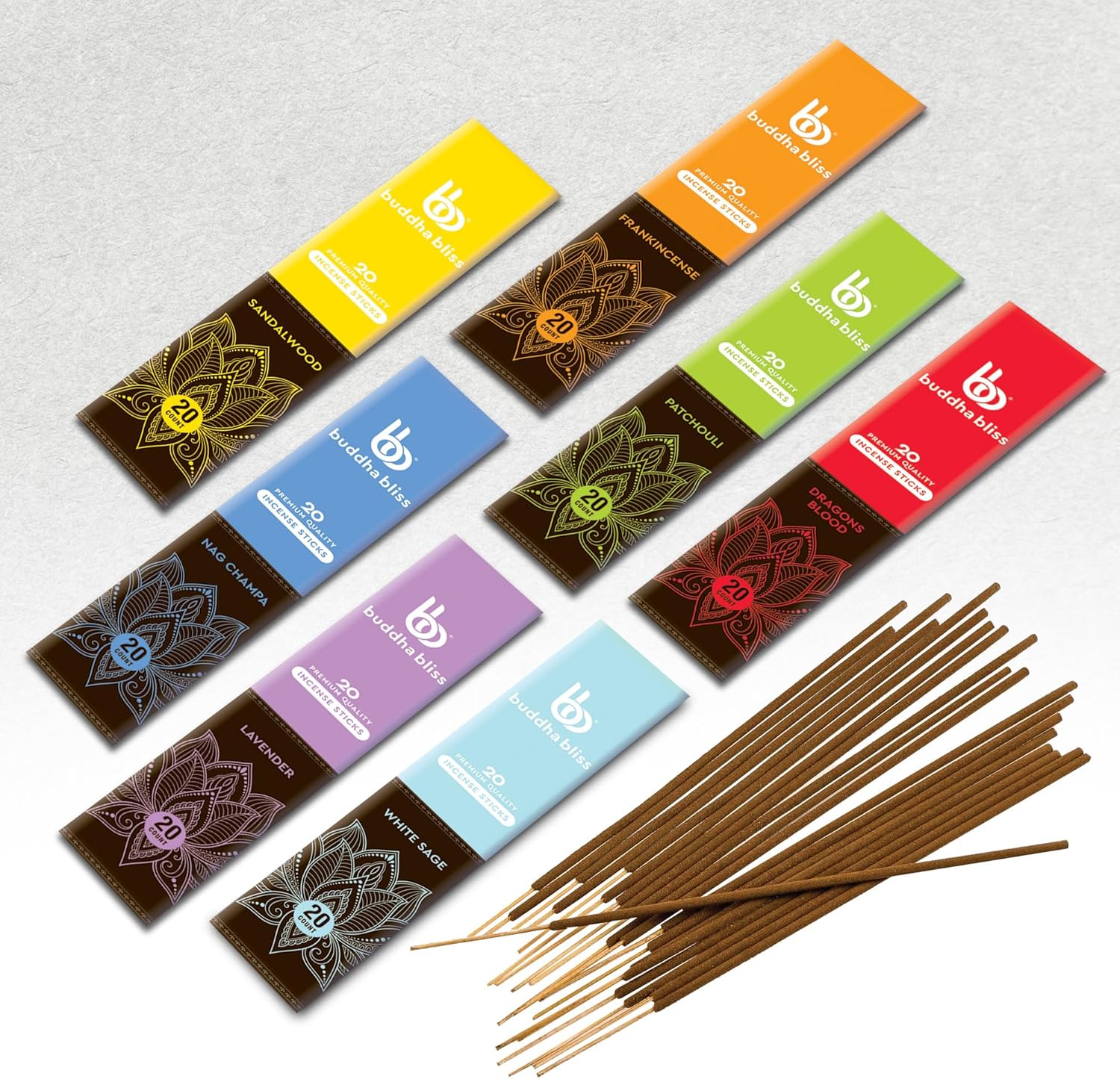 Mecka Buddha Bliss Incense Sticks Set of 7
