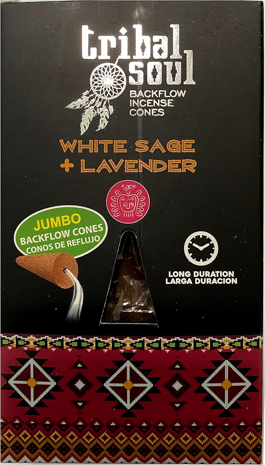 Tribal Soul Back Flow Incense Cones - 60 Cones with 6 Scents Sampler