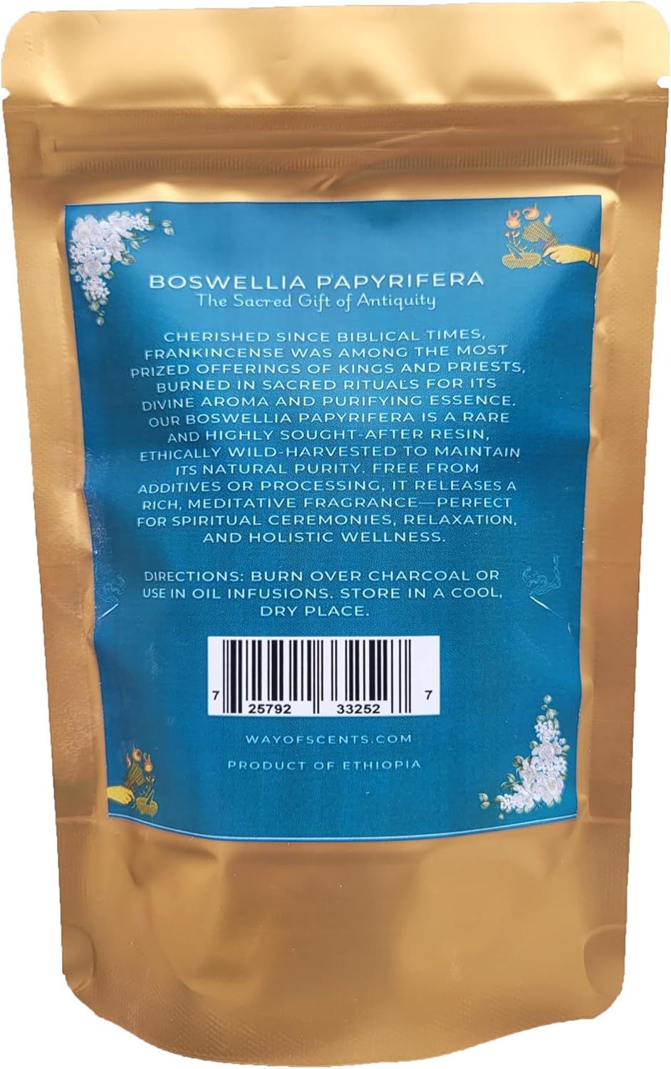 Pure Ethiopian Frankincense Resin 4 Oz Boswellia Papyrifera
