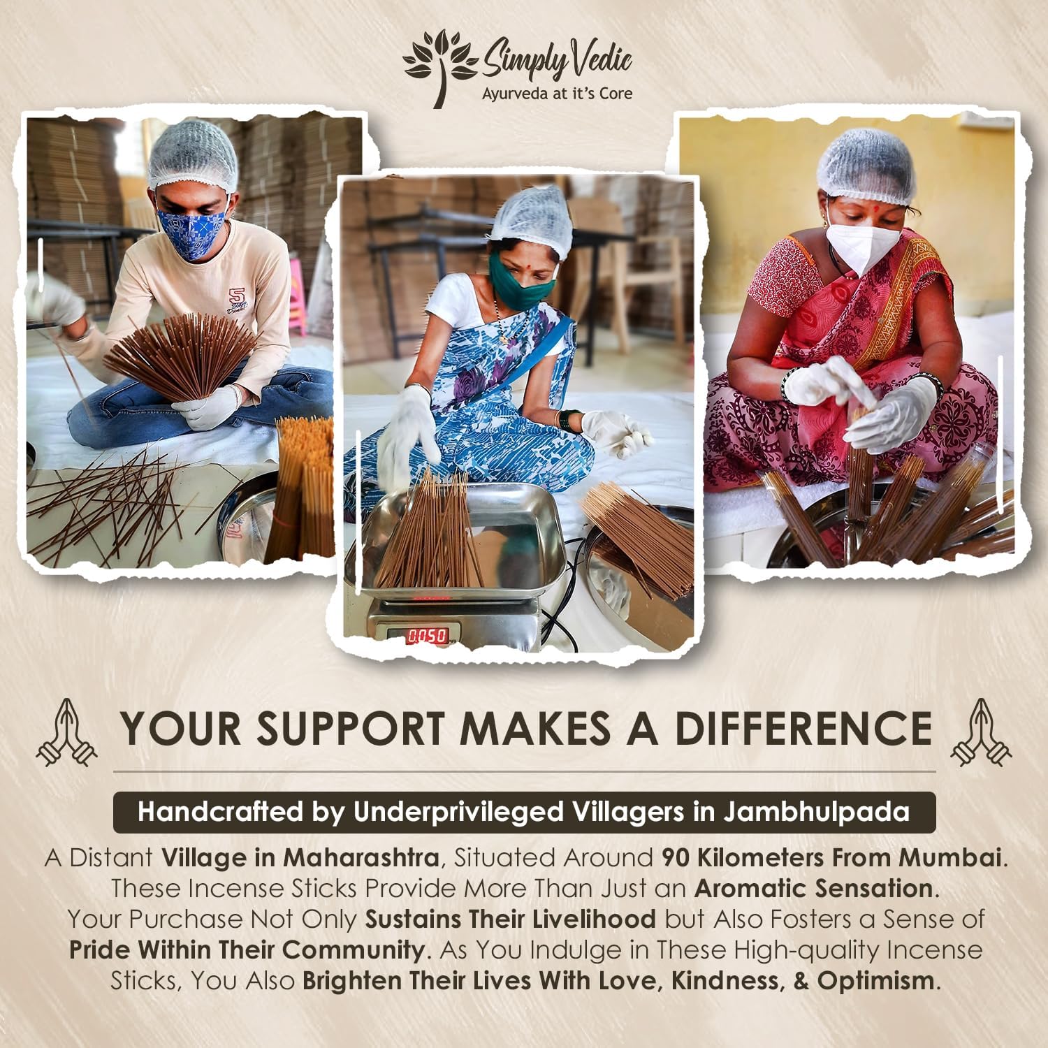 Signature Incense Sticks Gift Set 120 Natural Non-Toxic Agarbatti