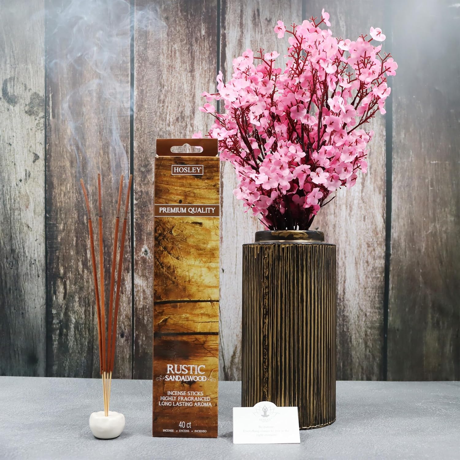 Hosley 240 Pack Incense Sticks Rustic Sandalwood