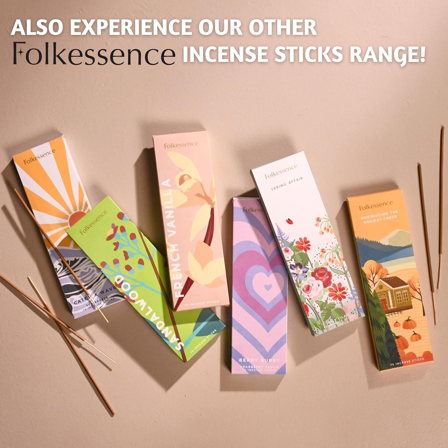 Folkulture Pumpkin Spice Incense Sticks Pack of 75