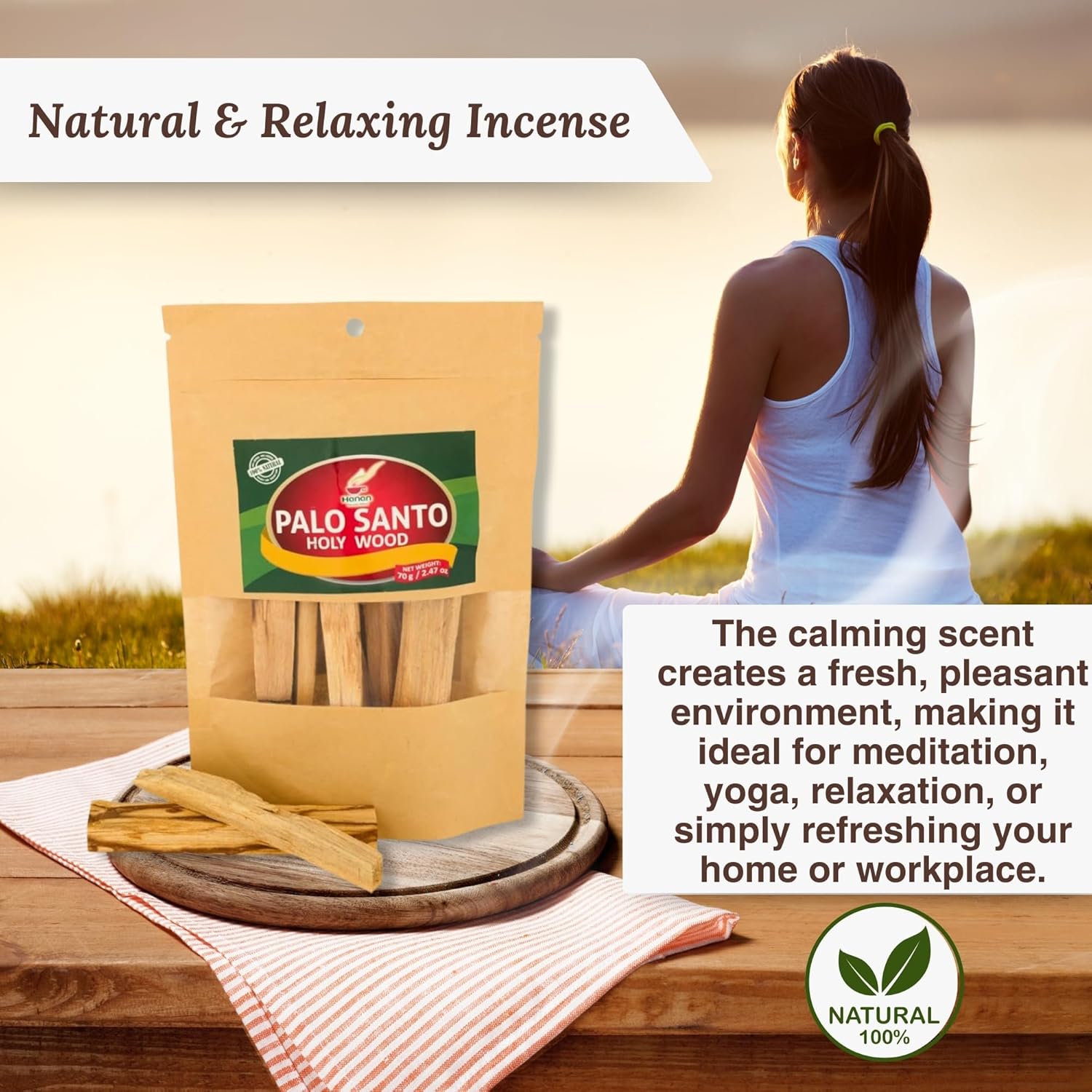Hanan Palo Santo Sticks 25oz Natural Incense