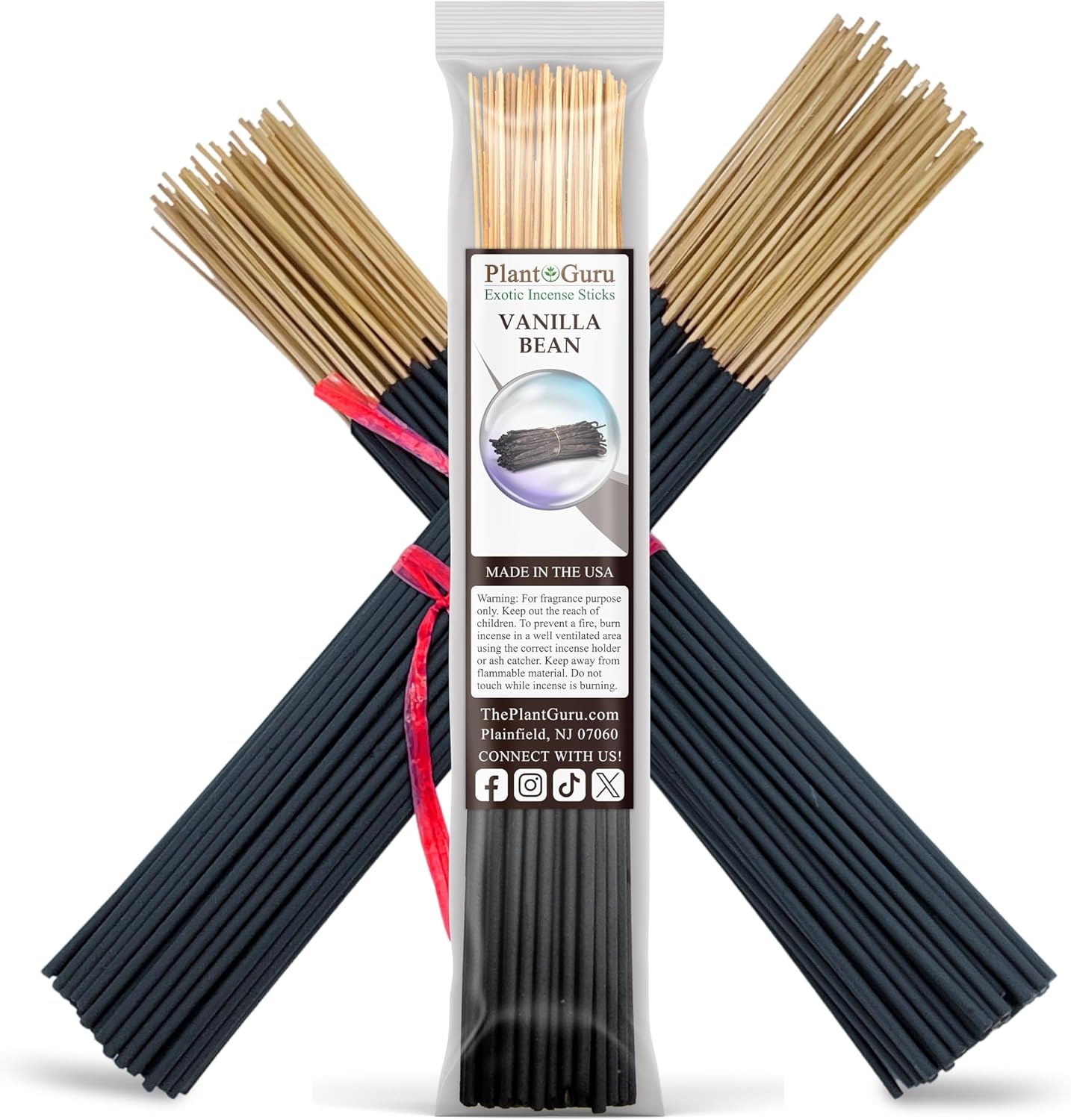 Vanilla Bean Incense Sticks 11 - 1 Bundle 85 to 100 Sticks