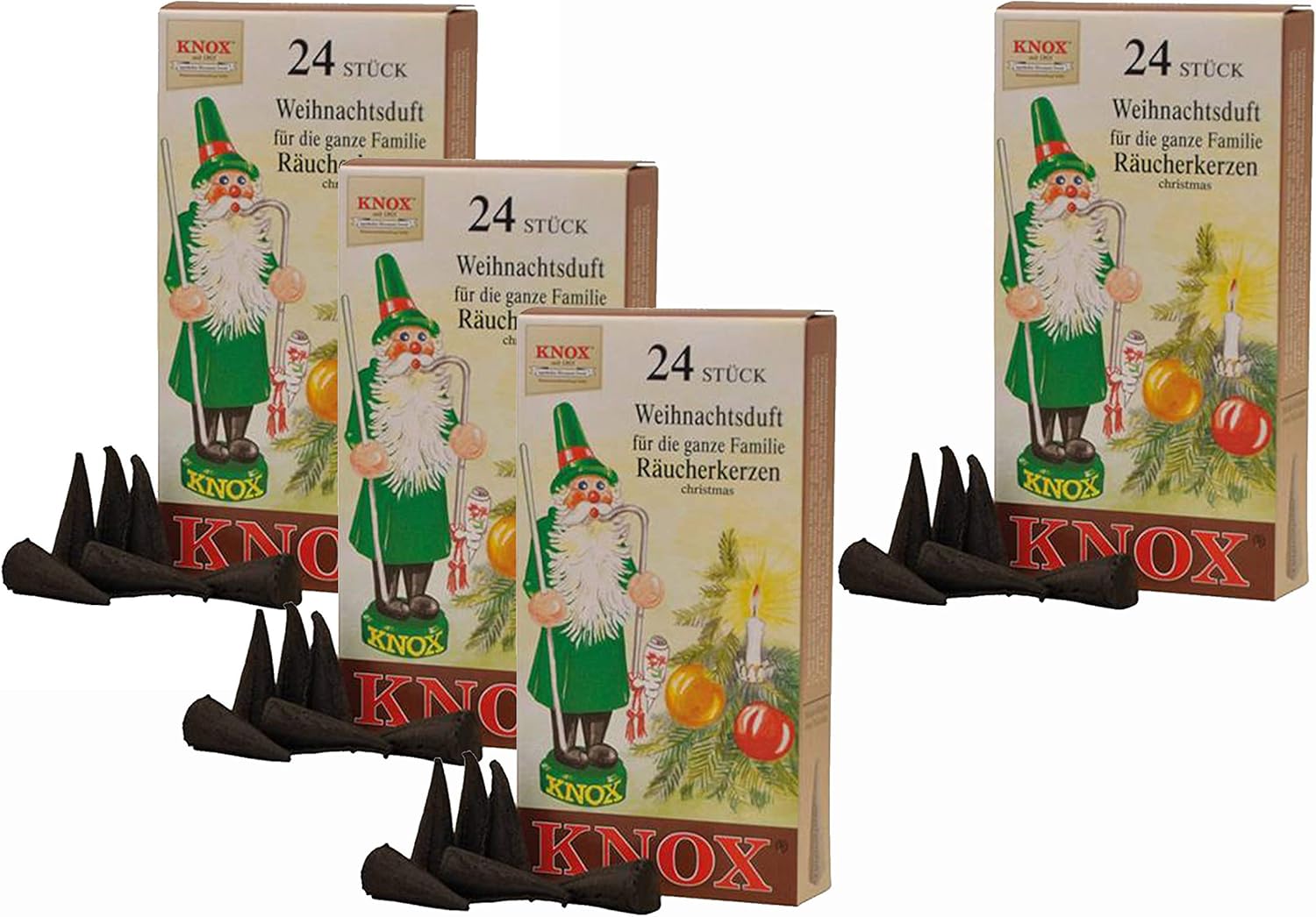 Knox Incense Cones Christmas Fragrance Pack of 4