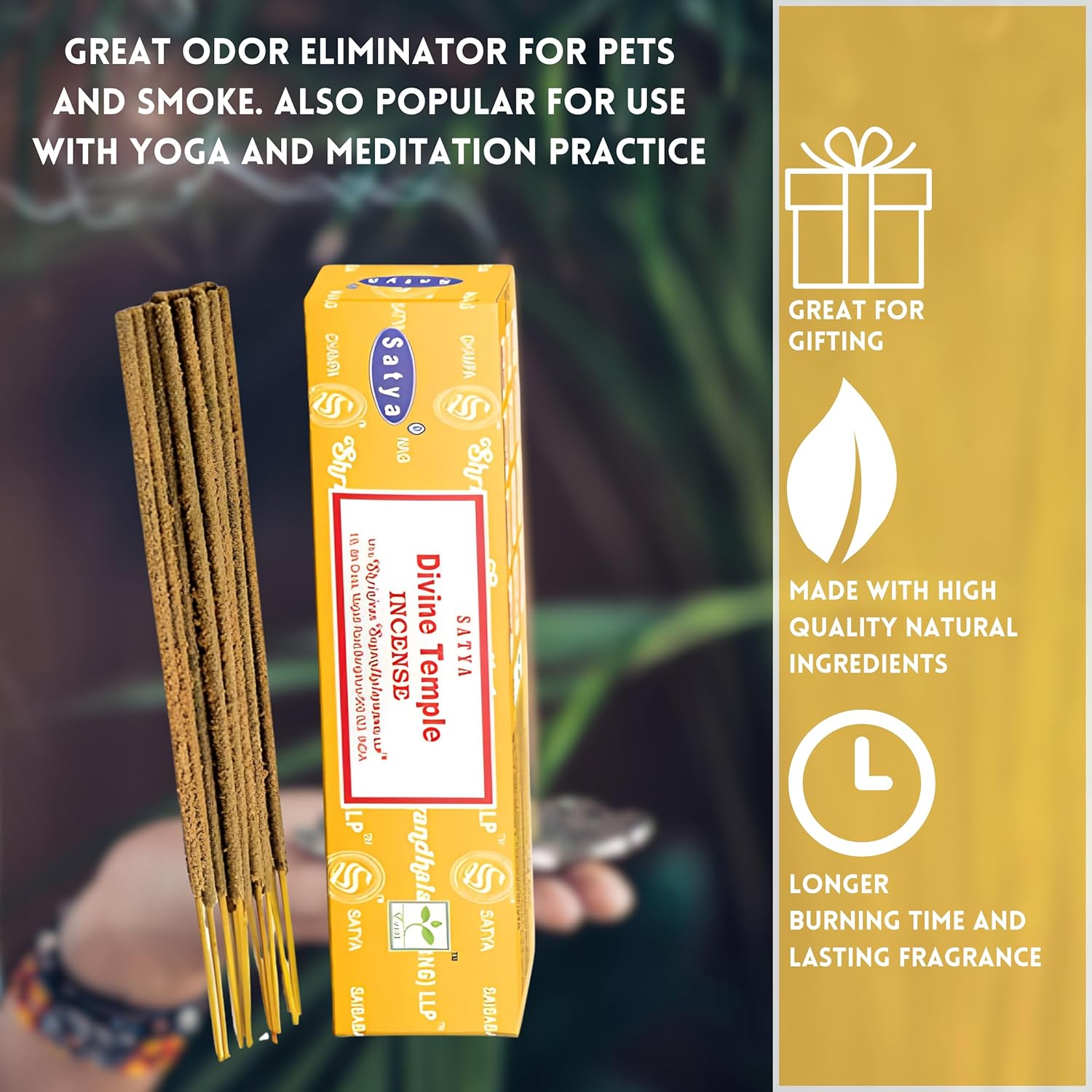 Satya Nag Champa Incense Sticks Divine Temple Edition