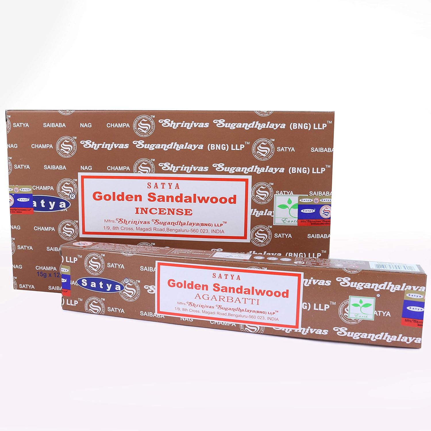 Satya Nag Champa Incense Sticks 12 Pack Golden Sandalwood