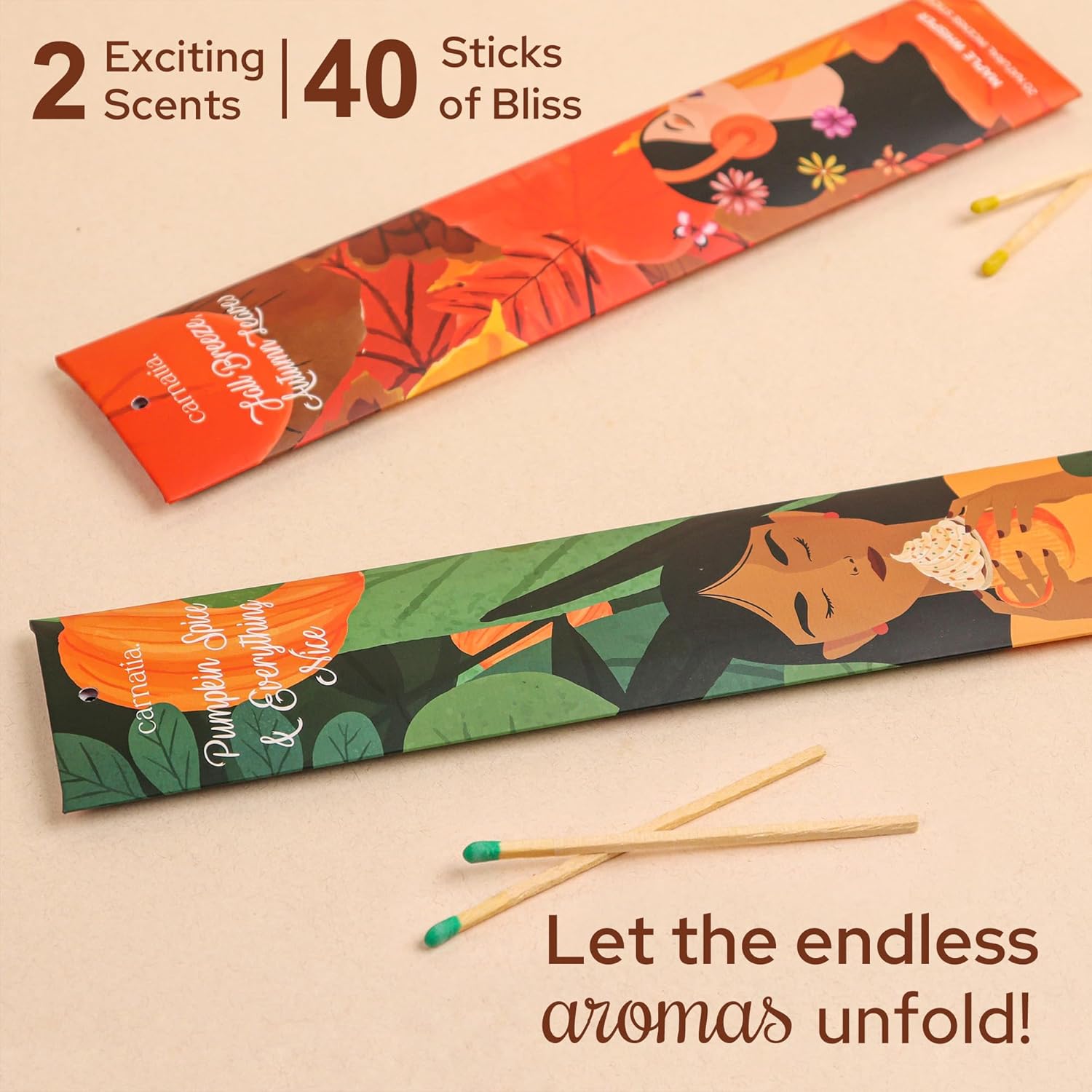 Carnatia Autumn Incense Sticks Pack of 40