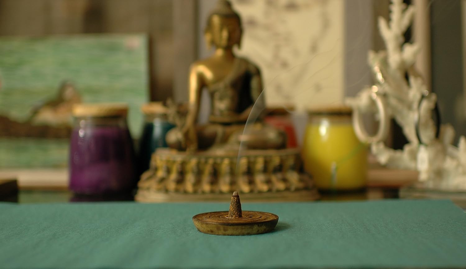 Traditional Handmade Hardwood Incense Cone Holder