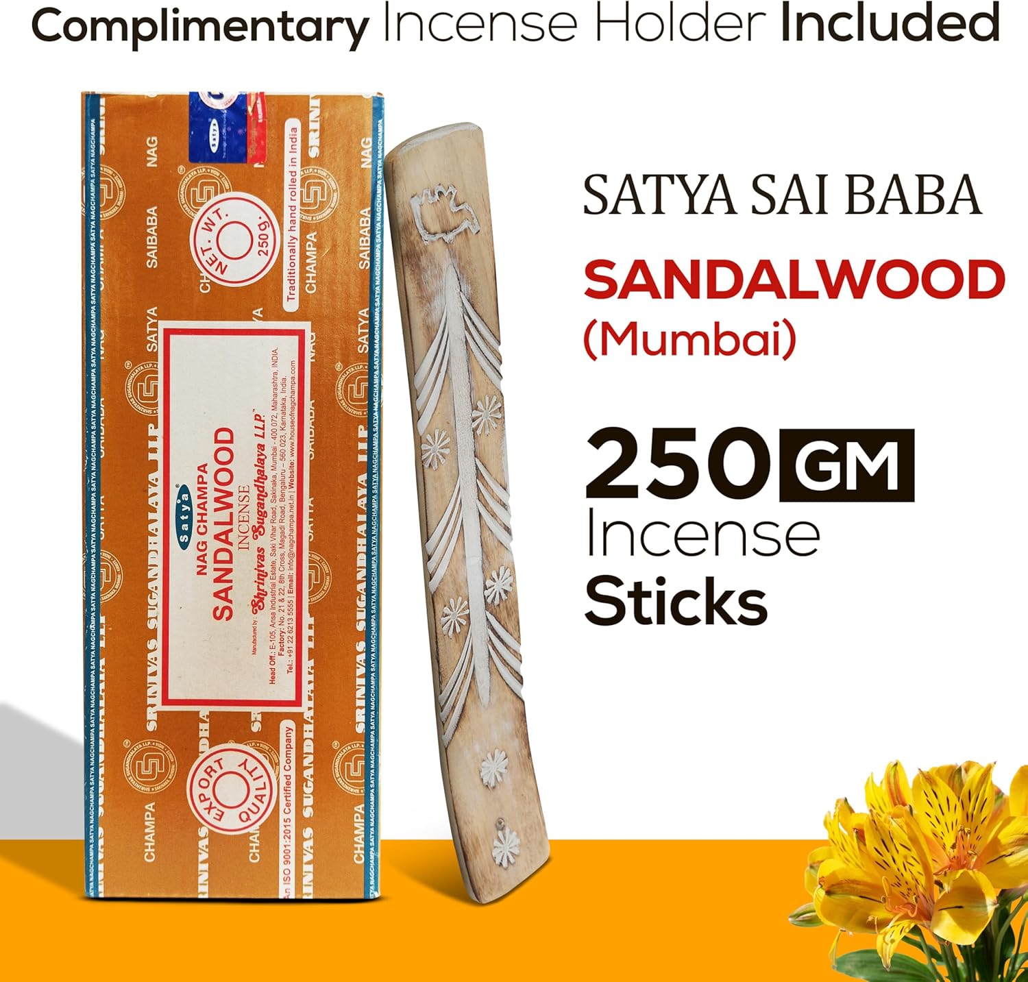 Raajsee Nag Champa Sandalwood Incense Sticks 250g Bundle