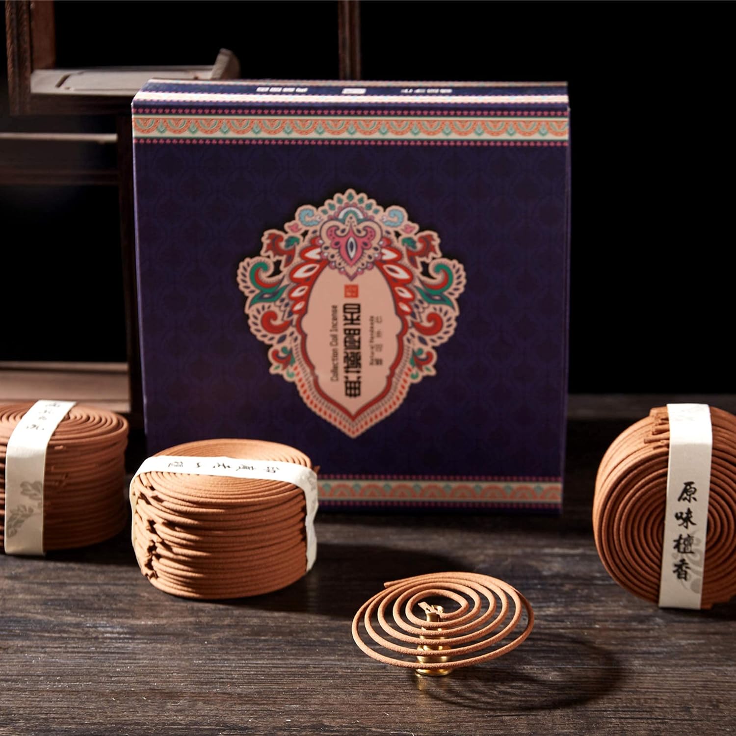 Gandhanra Aromatherapy Incense Gift Set - 4 Scents 160 Coils