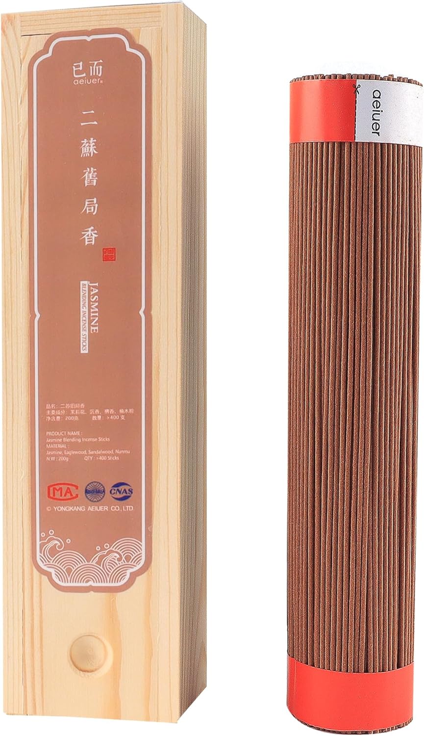 AEIUER 400 Pieces Jasmine Blending Incense Sticks