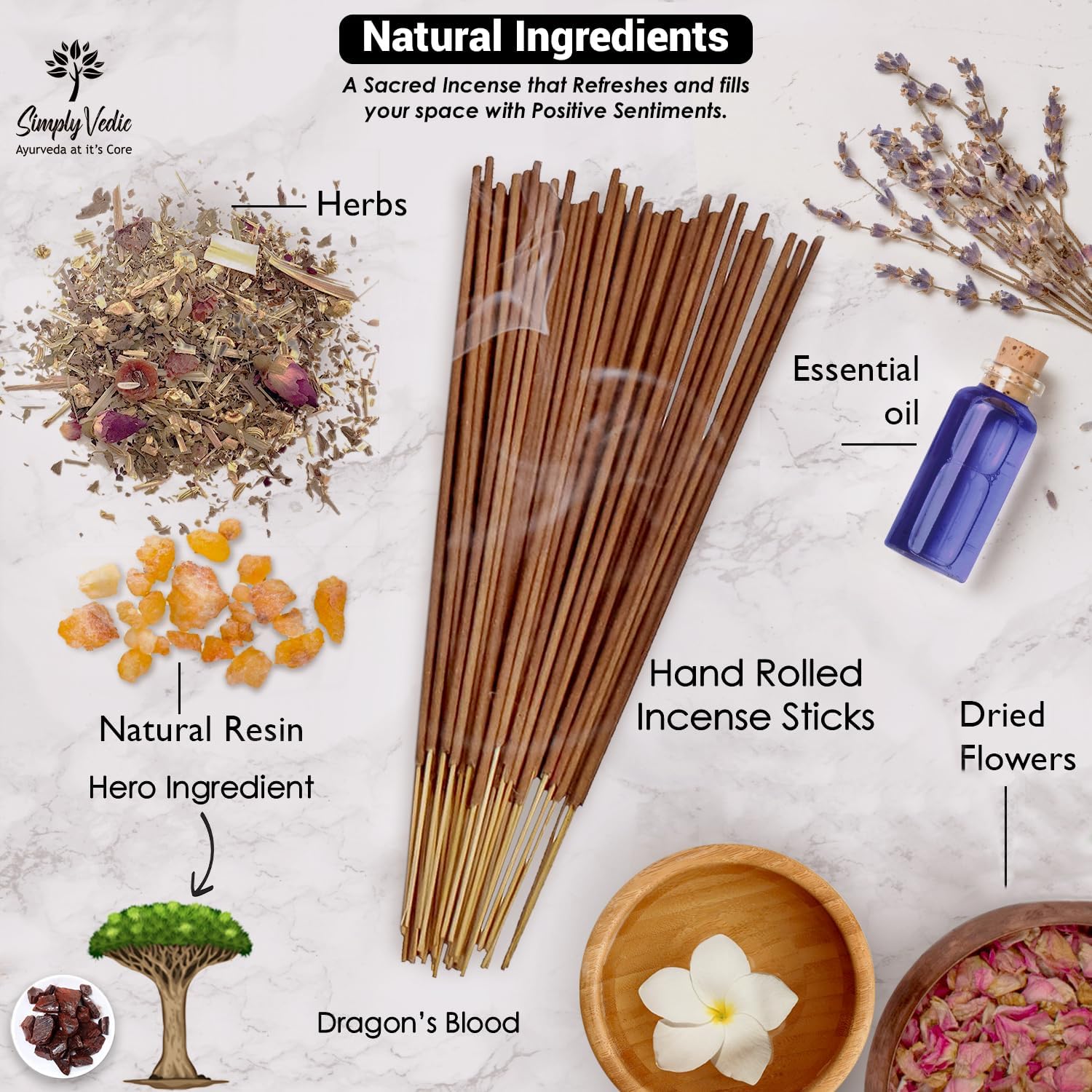 Dragons Blood Incense Sticks 250g Pack Natural Charcoal-Free For Meditation Yoga Spiritual Use