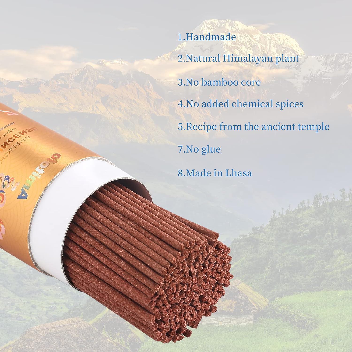 Tibetan Incense Sticks - Natural Healing Meditation 160 Sticks
