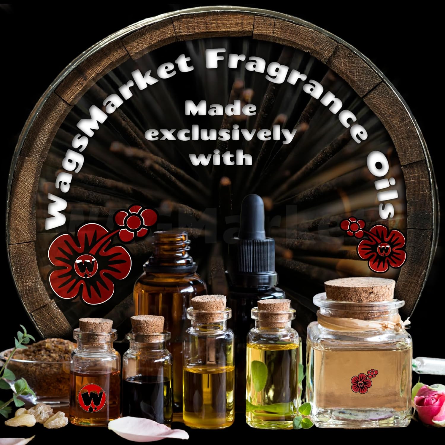 WagsMarket Premium Hand Dipped Sandalwood Incense Sticks